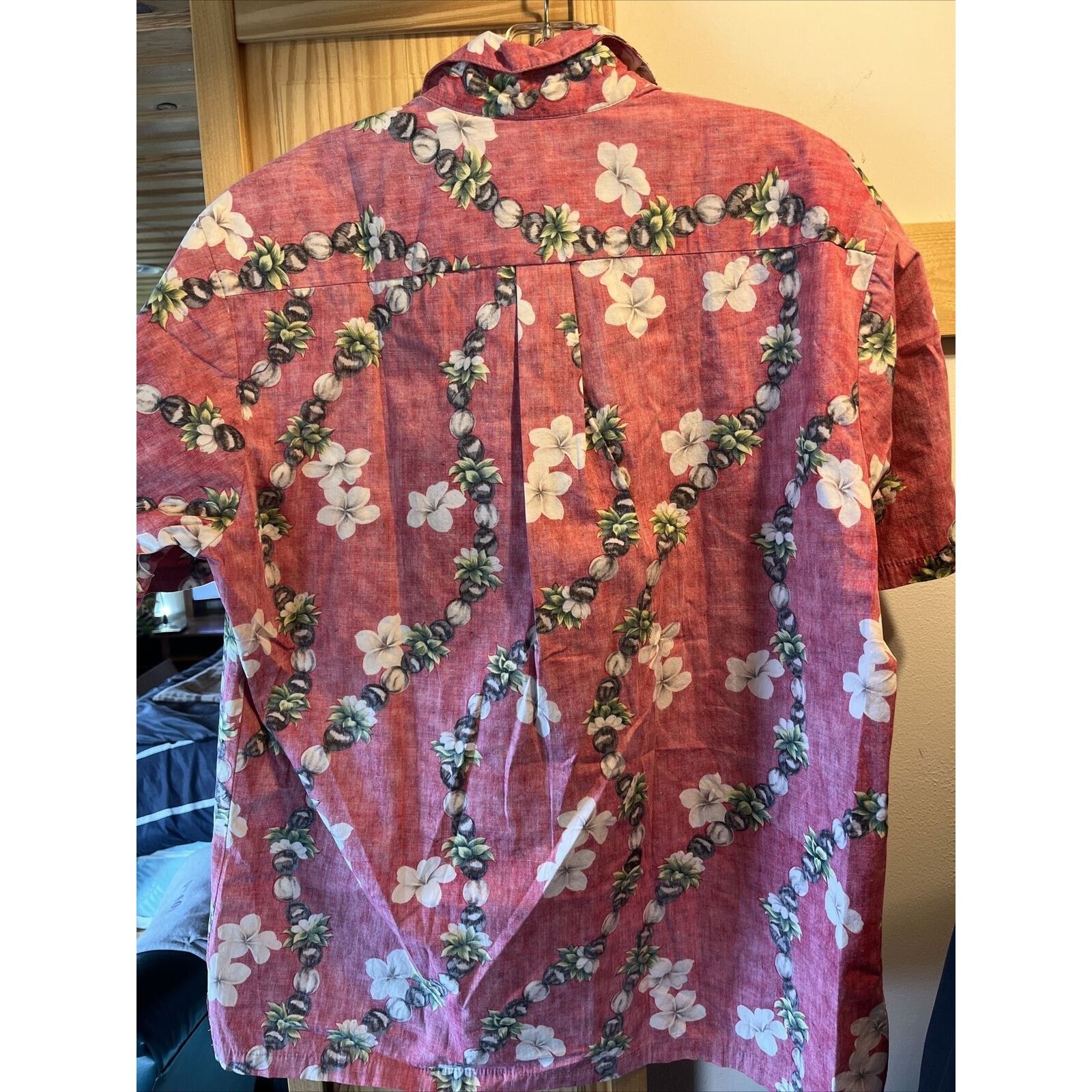 Other Malihini VTG Men's L Red SS 1/2 Button Cotton Hawaiian Shirt Size US L / EU 52-54 / 3 - 11 Thumbnail