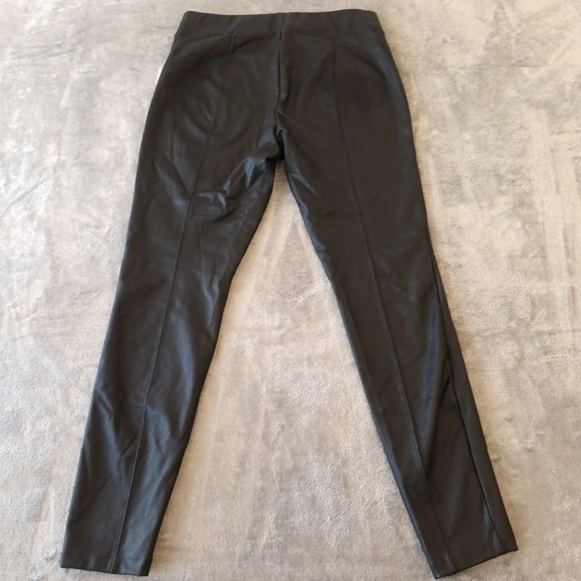 Old Navy Old Navy Stevie Pants Womens Adult Medium Black Faux Leather Pull On Skinny Ankle Size 32" / US 10 / IT 46 - 6 Thumbnail
