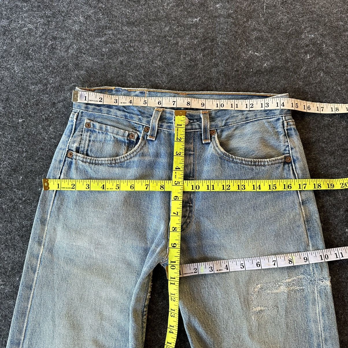 Levi's Vtg 90s Levis 501 Made in Usa Denim 29x35 D569 Size US 29 - 11 Thumbnail