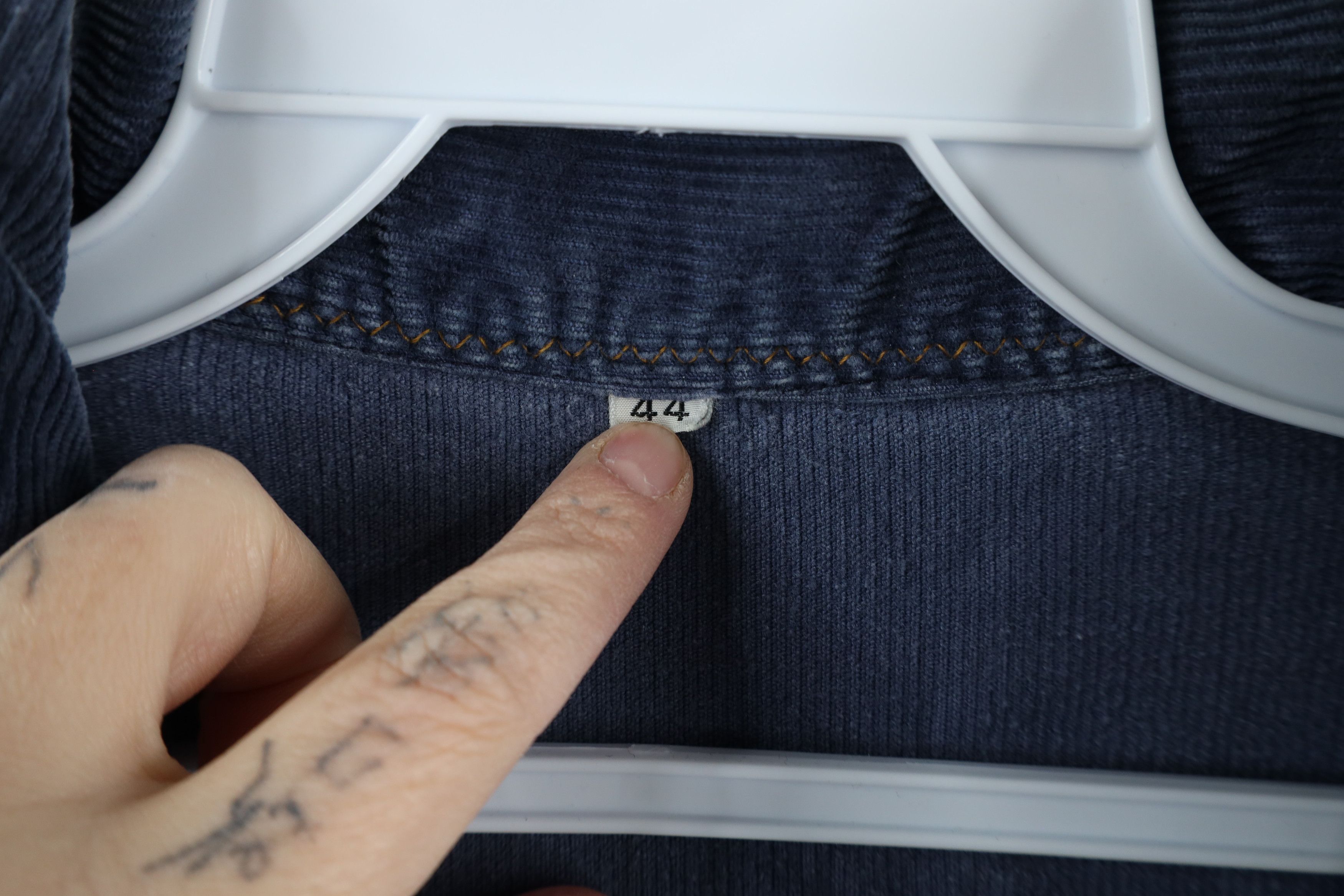 Vintage Vintage 50s 60s Streetwear Corduroy Trucker Jacket Blue USA Size M / US 6-8 / IT 42-44 - 7 Thumbnail