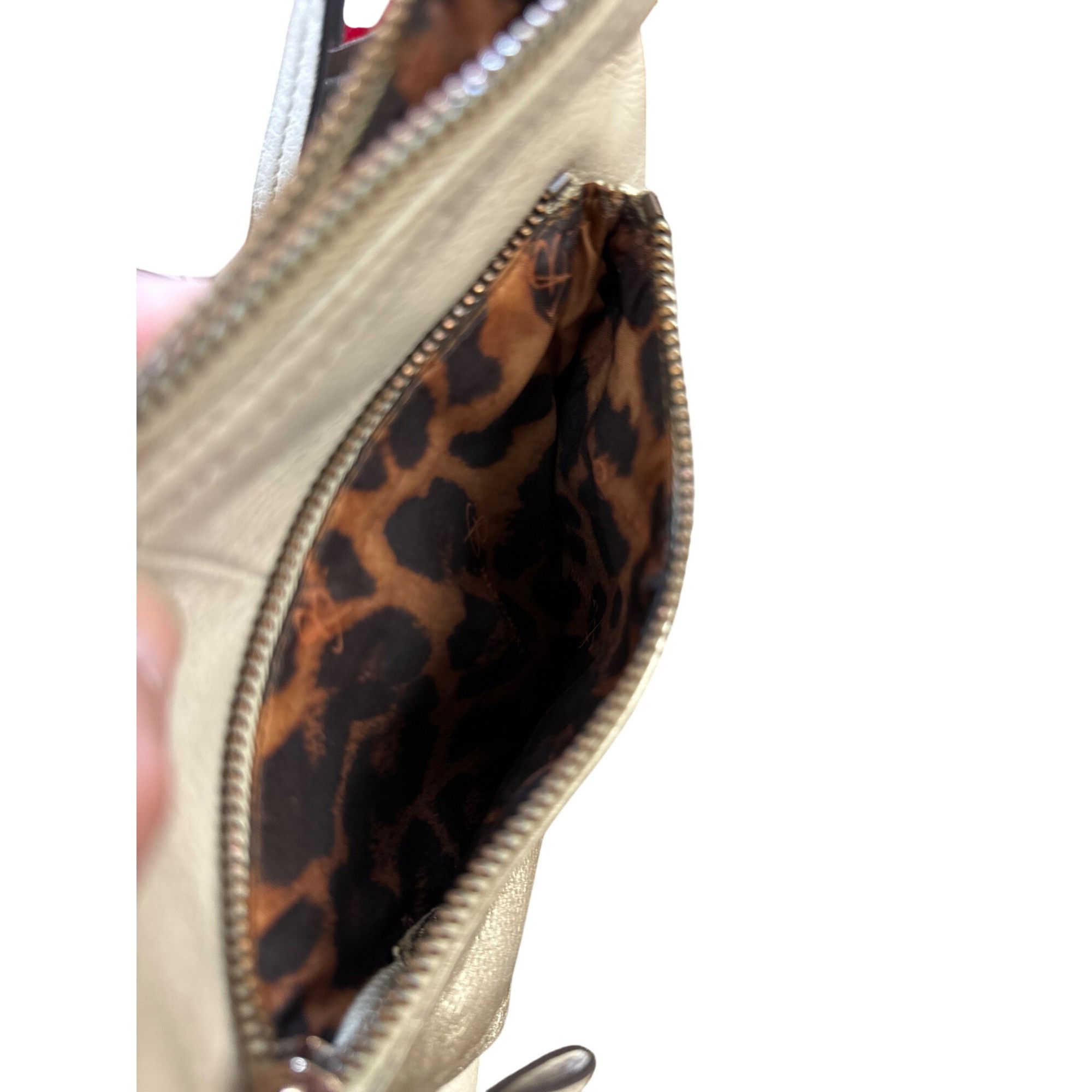 Designer B Makowsky Womens Tan Leather Crossbody Purse With Tassel SK Size ONE SIZE - 6 Thumbnail