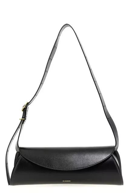 Jil Sander JIL SANDER Cannolo Large Black Leather Handbag Size ONE SIZE - 1 Thumbnail