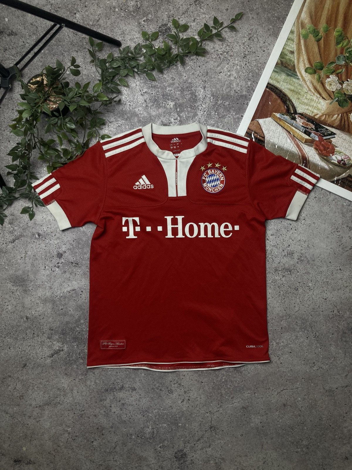 Adidas FC Bayern München Adidas Football T-Shirt 2009 Soccer Jersey Size US S / EU 44-46 / 1 - 1 Thumbnail