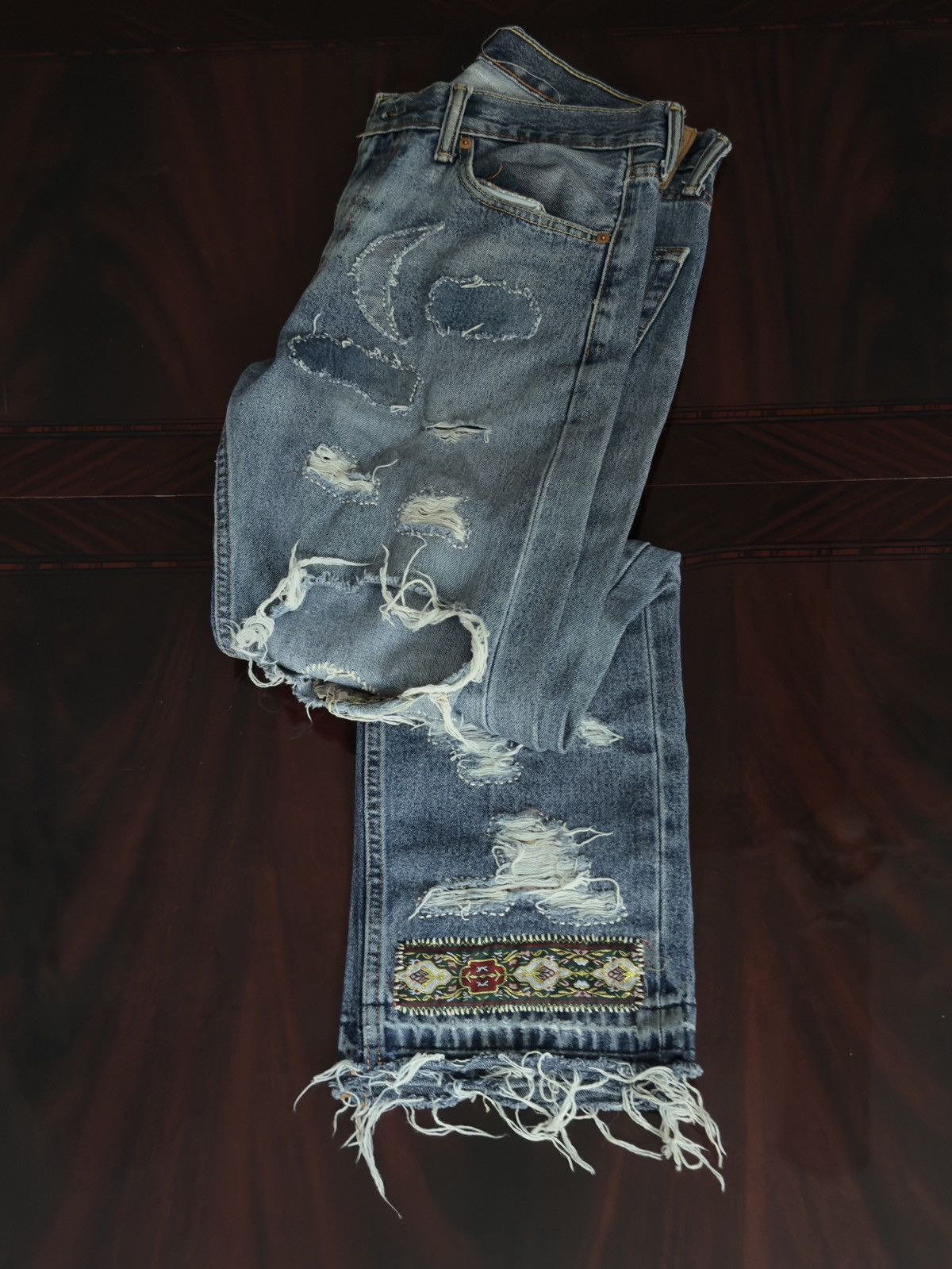 Other Vintage Levi Patch Work Denim Size US 32 / EU 48 - 1 Thumbnail