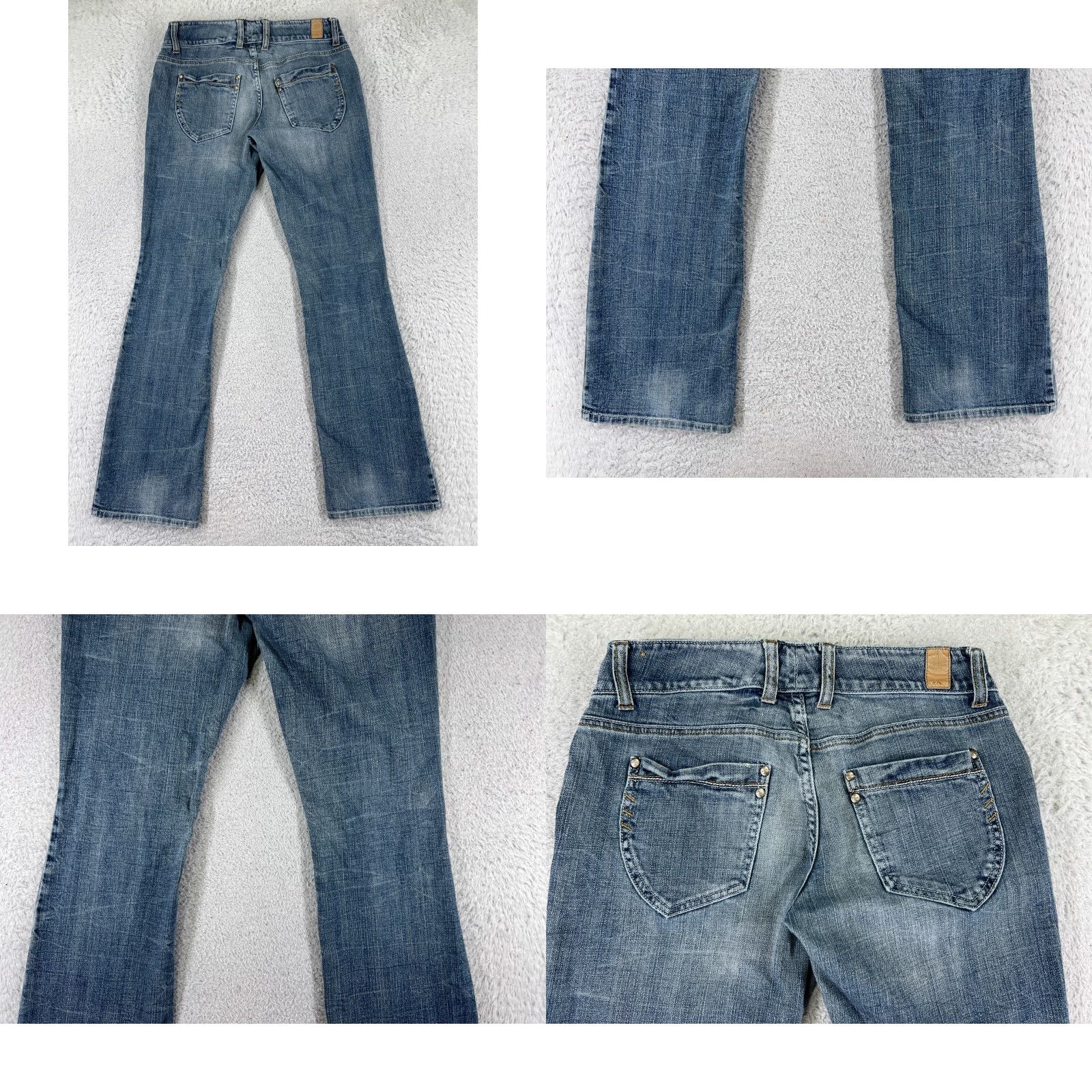 Vintage Maurices Jeans Women Blue Denim 26 30 Bootcut 5-Pocket Regular Low Rise Cotton Blend Size 27" / US 4 / IT 40 - 9 Thumbnail