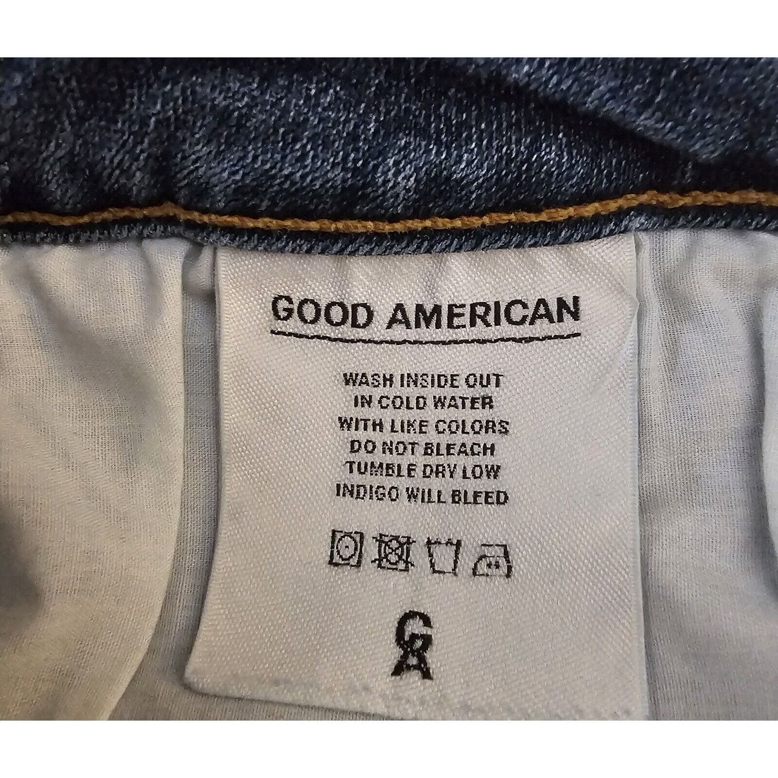 Good American GOOD AMERICAN Kardashian High Waist Pencil Distressed 10/30 Size 32" / US 10 / IT 46 - 7 Thumbnail