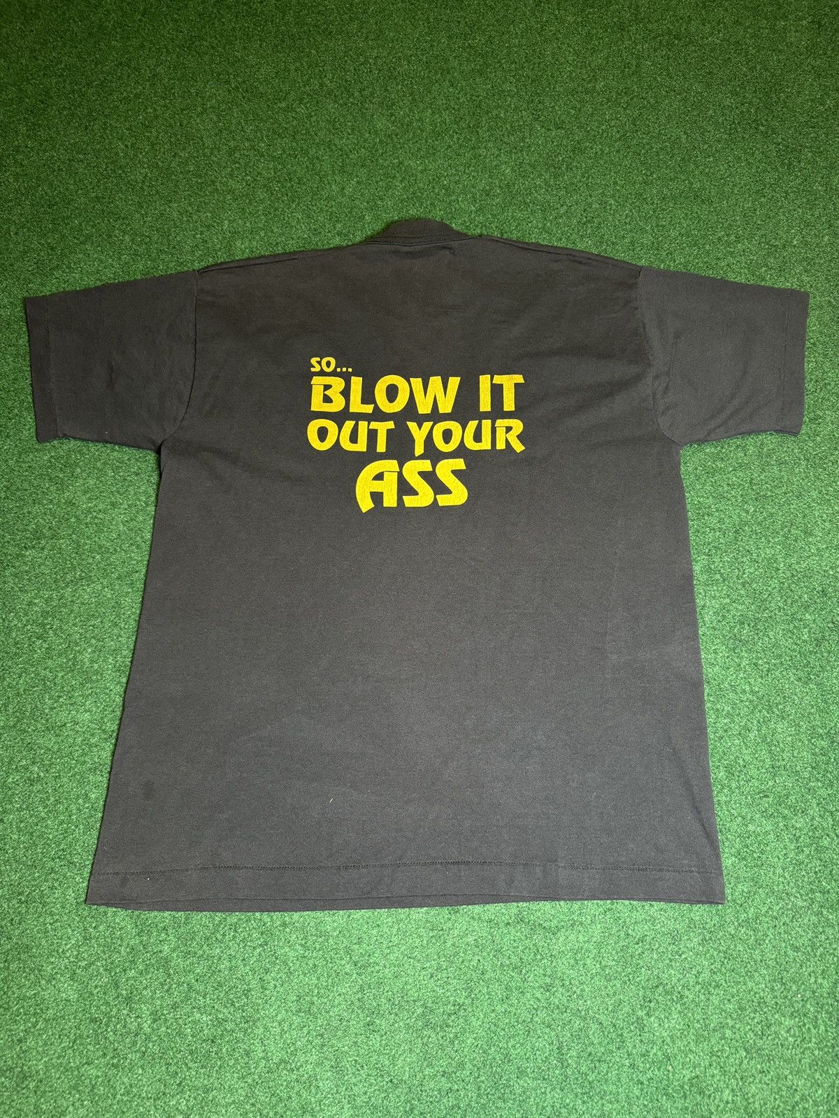 Fruit Of The Loom × NFL × Vintage 90s RARE Steelers You Ain’t Sh** Blow It Out Your A** TShirt Size US XL / EU 56 / 4 - 5 Thumbnail