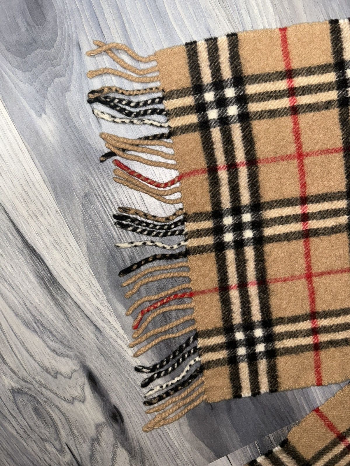 Burberry Vintage Burberry Nova Check Lambswool Scarf Size ONE SIZE - 4 Thumbnail