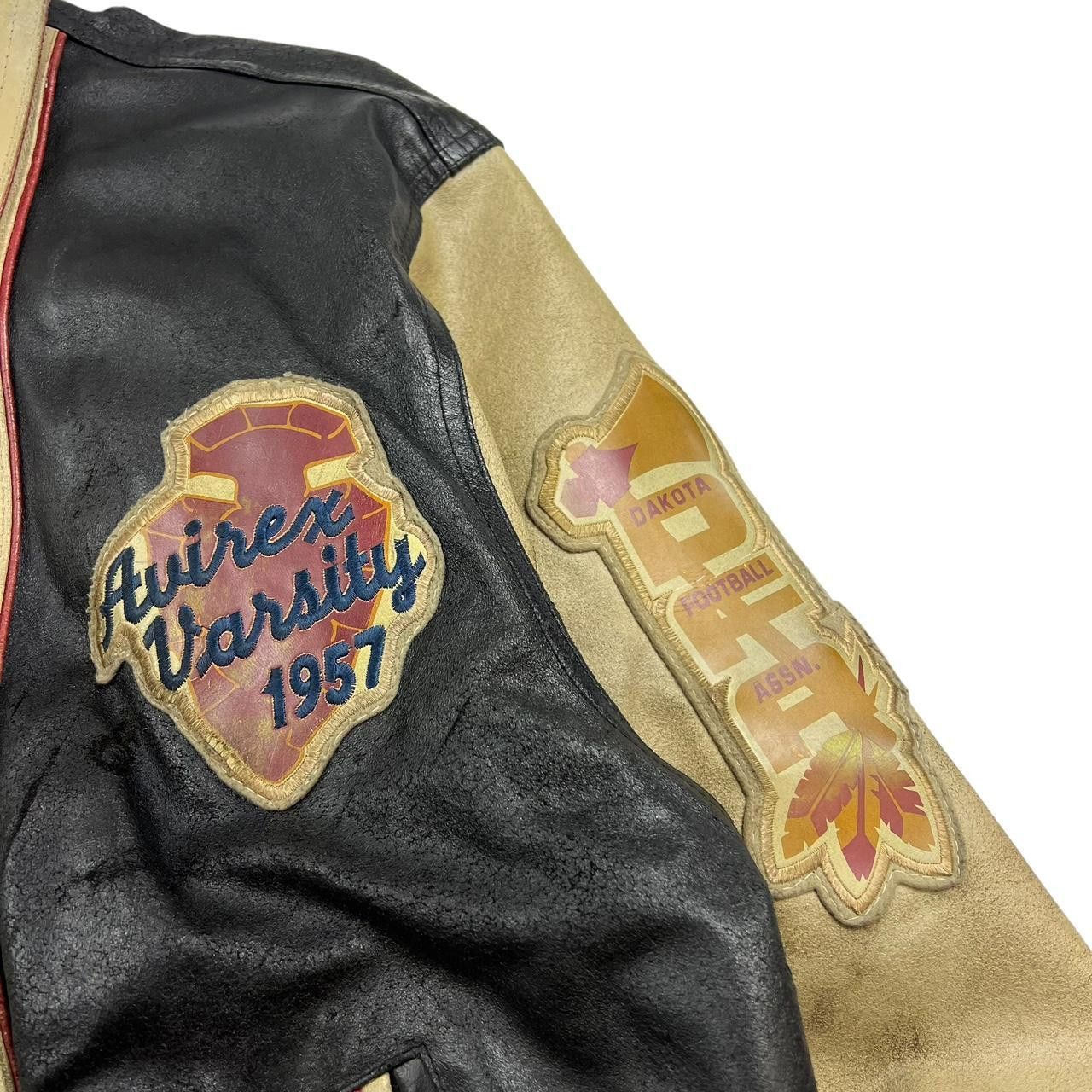 Avirex Vintage Avirex Sioux Football Team Dakota Leather Jacket - M Size US M / EU 48-50 / 2 - 6 Thumbnail