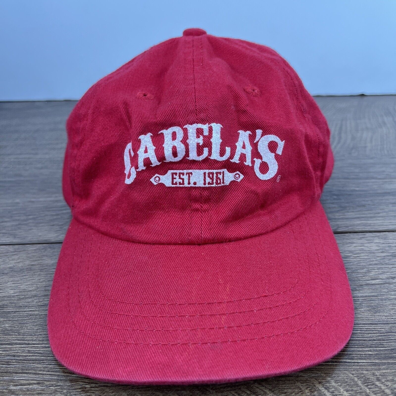 Other Cabela's Hat Cabelas Red Adjustable Hat Adult Size Hat Red C Size ONE SIZE - 1 Thumbnail