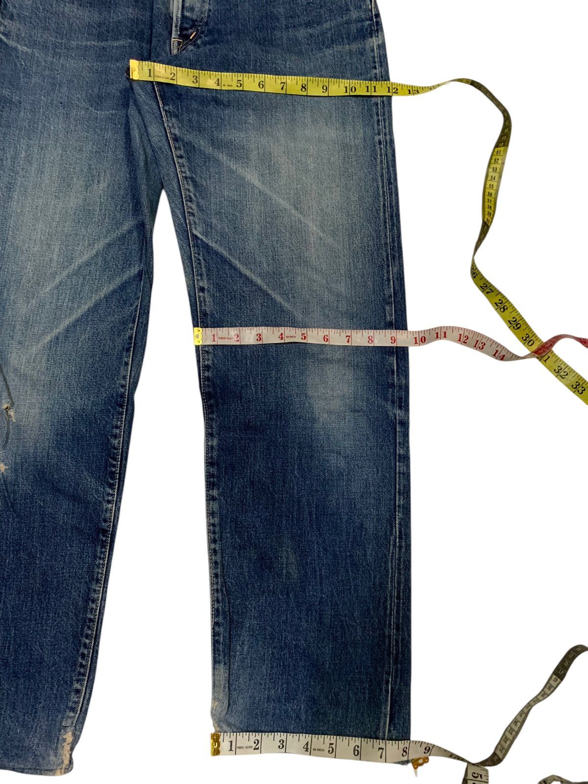 Kapital HR MARKET SELVEDGE BUTTON FLY JAPANESE DISTRESSED DENIM Size US 30 / EU 46 - 22 Thumbnail