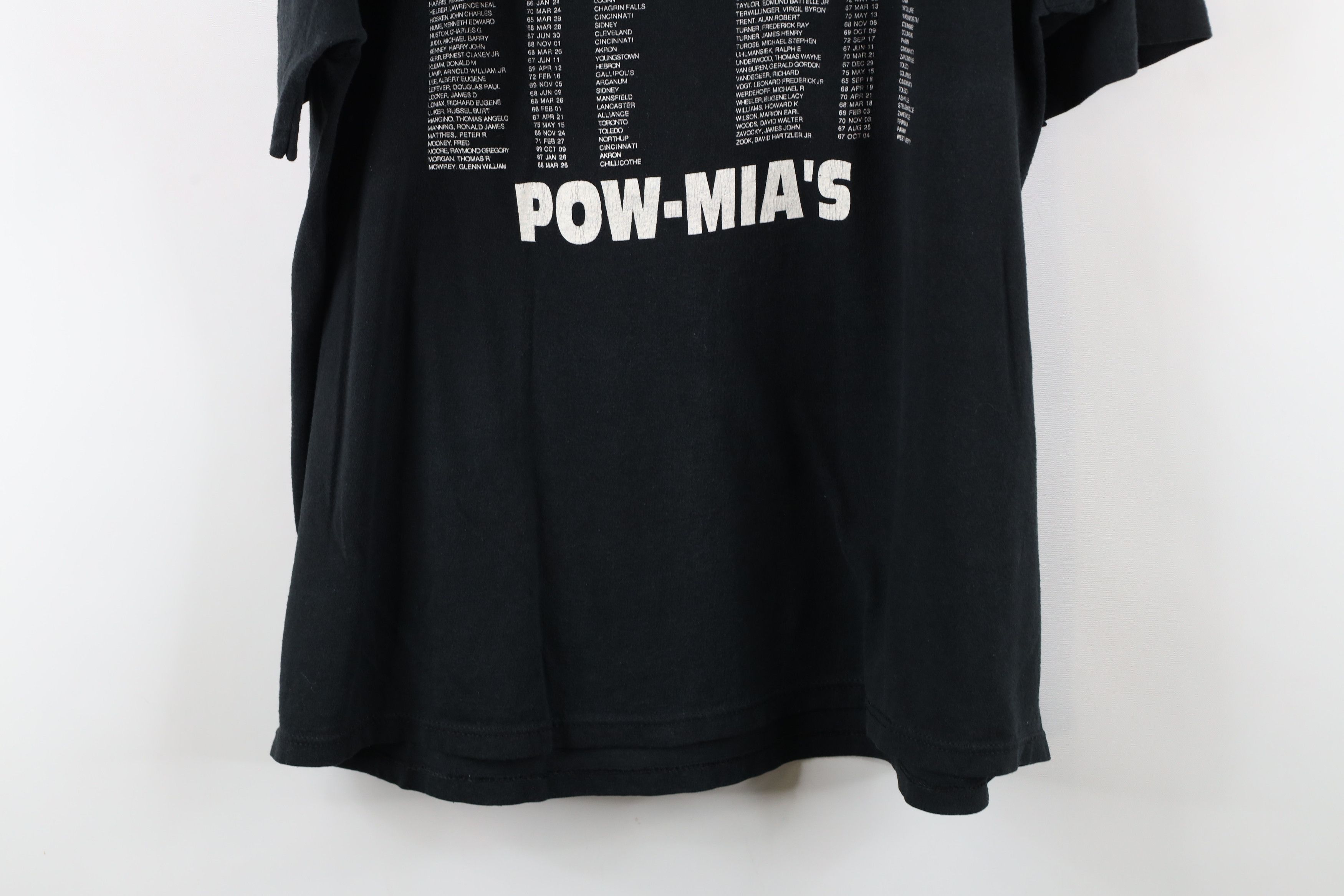 Vintage Vintage 90s POW MIA Ohio Short Sleeve T-Shirt Black USA Size US XXL / EU 58 / 5 - 16 Thumbnail