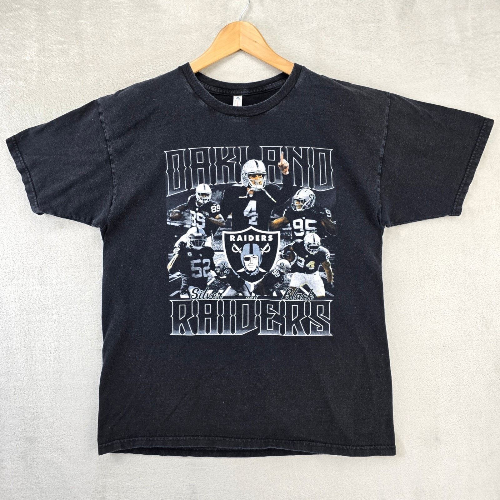 Alstyle Oakland Raiders Double Sided Shirt Mens Medium Raider Nation Size US M / EU 48-50 / 2 - 1 Thumbnail