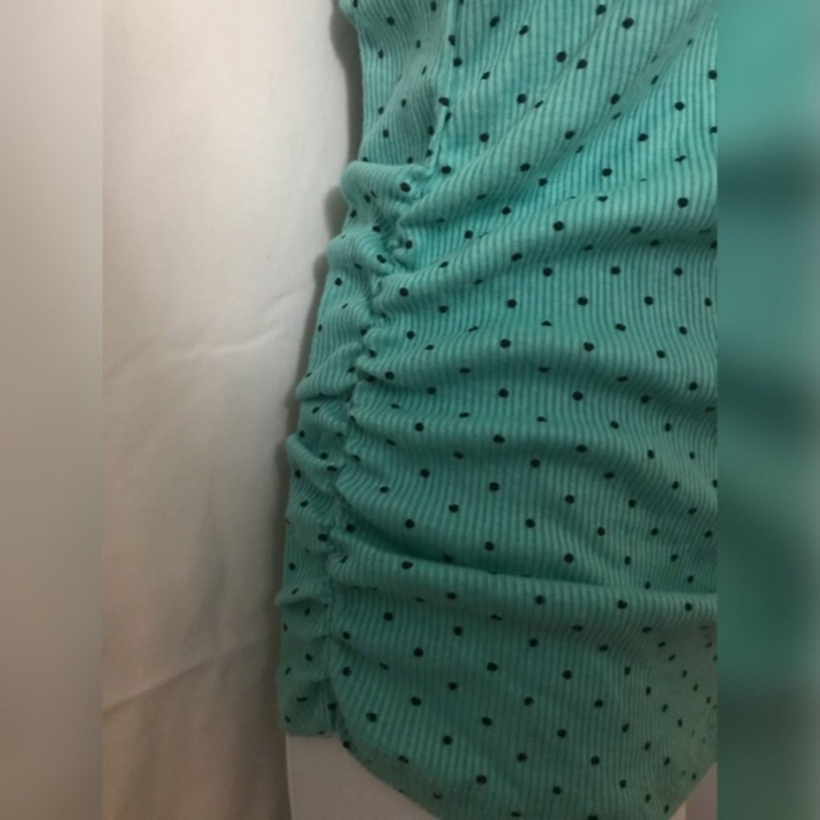 Other NWT Lena Turquoise Polka Dotted Floral Back Top Size S / US 4 / IT 40 - 4 Thumbnail