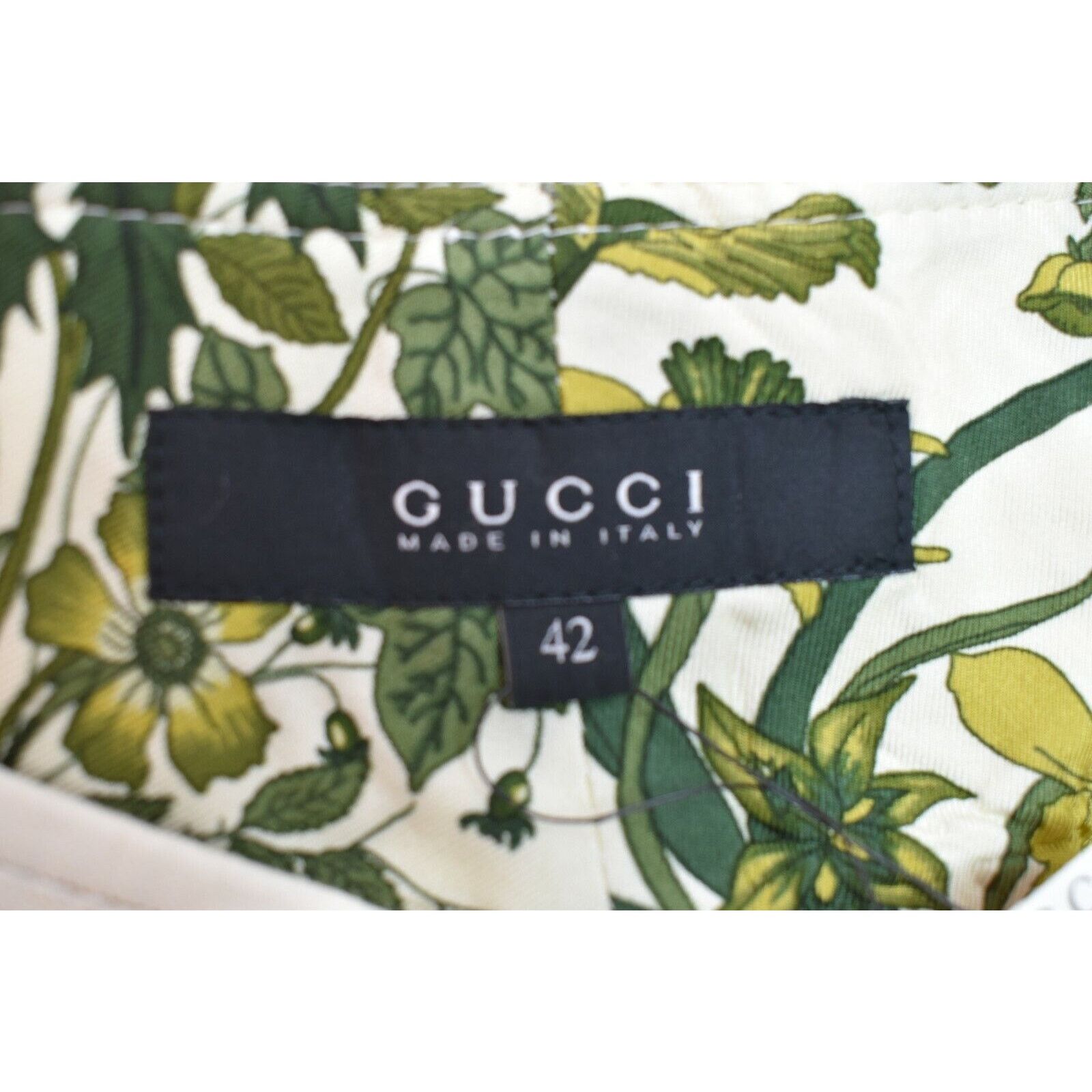 Gucci GUCCI OFF WHITE LINEN STRIPE BELTED 2 X BUCKLE SHORTS 42 IT Size 32" / US 10 / IT 46 - 5 Thumbnail