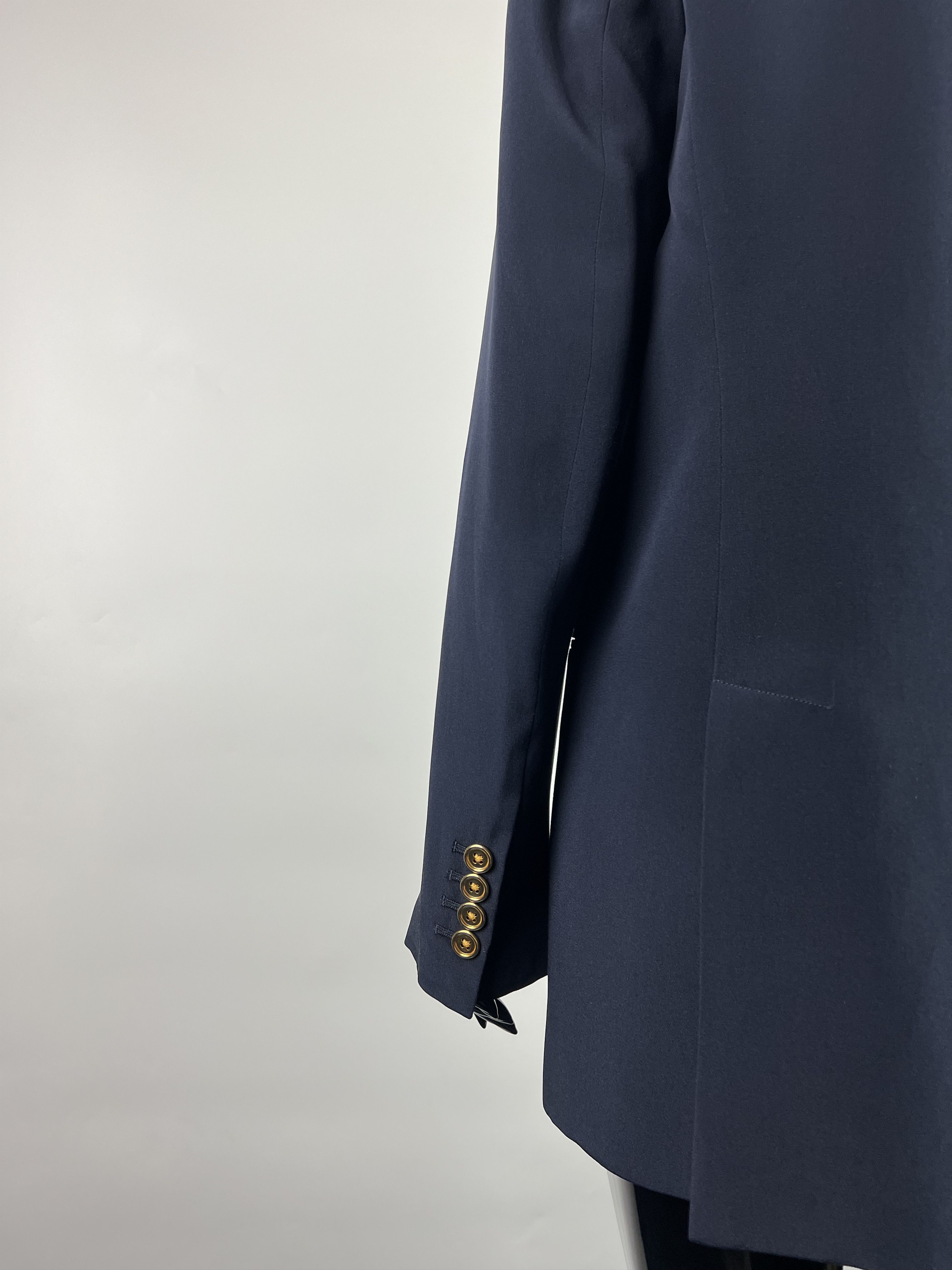 Joseph Joseph Navy Blue 100% Silk Blazer Jacket Size 38 Size M / US 6-8 / IT 42-44 - 4 Thumbnail