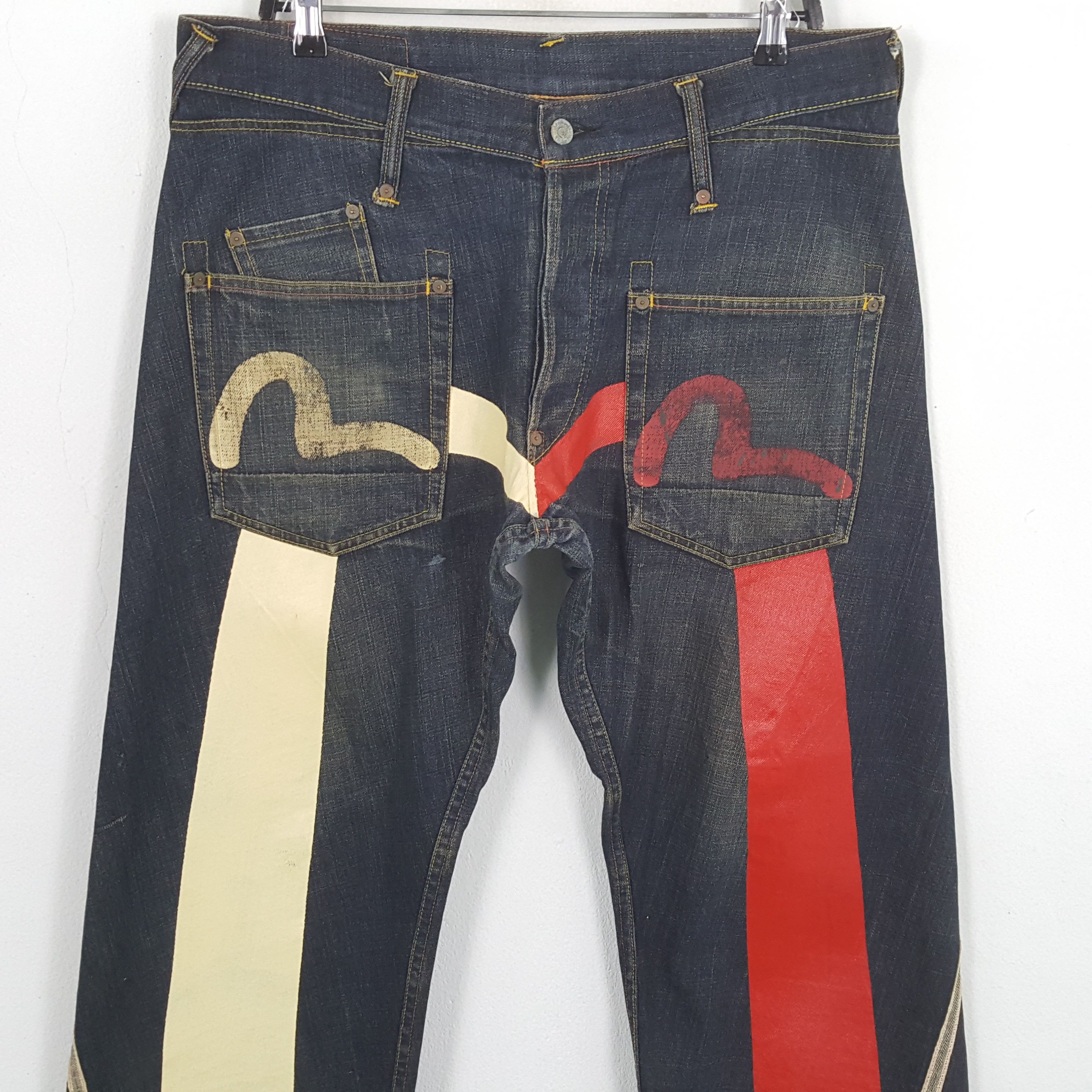 Evisu × Japanese Brand × Vintage EVISU Japanese Brand Streetwear Custom Daicock Jeans Size US 36 / EU 52 - 2 Thumbnail