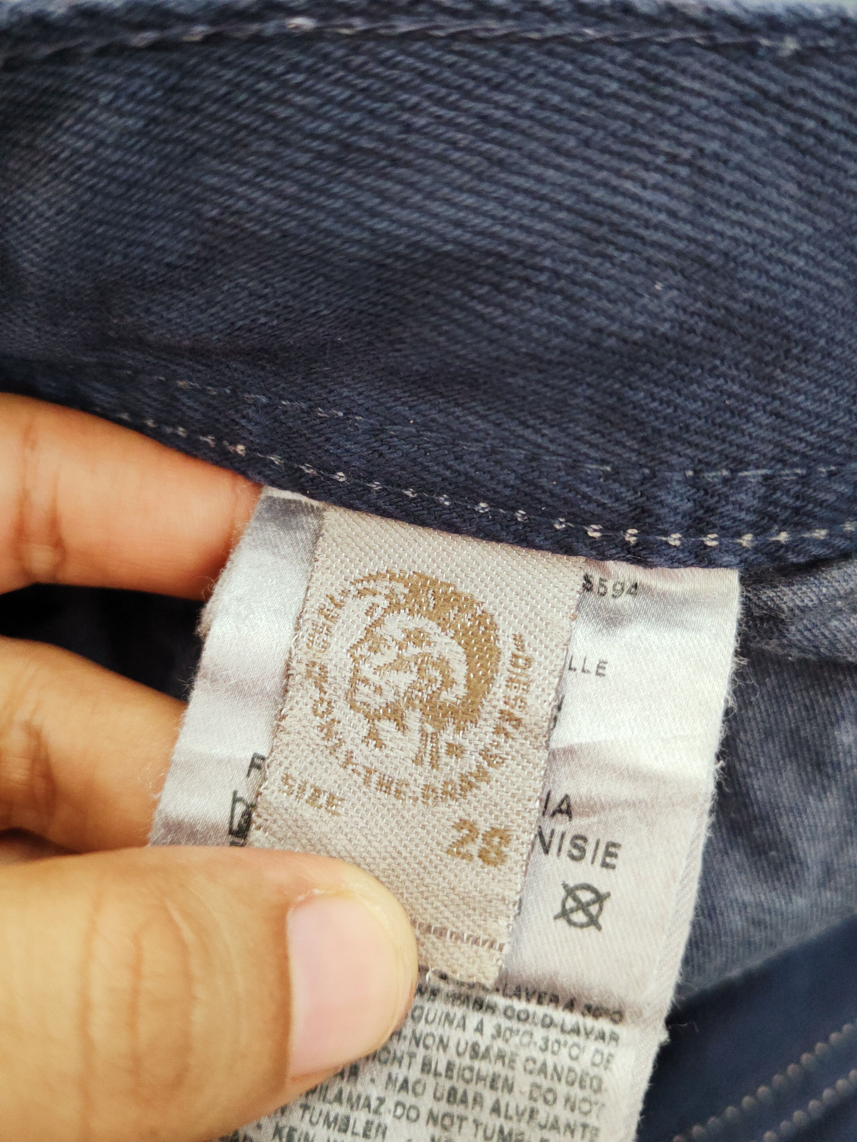 Diesel Diesel Safado Dark Blue Distressed Ripped denim Jeans #W794 Size US 29 - 17 Thumbnail