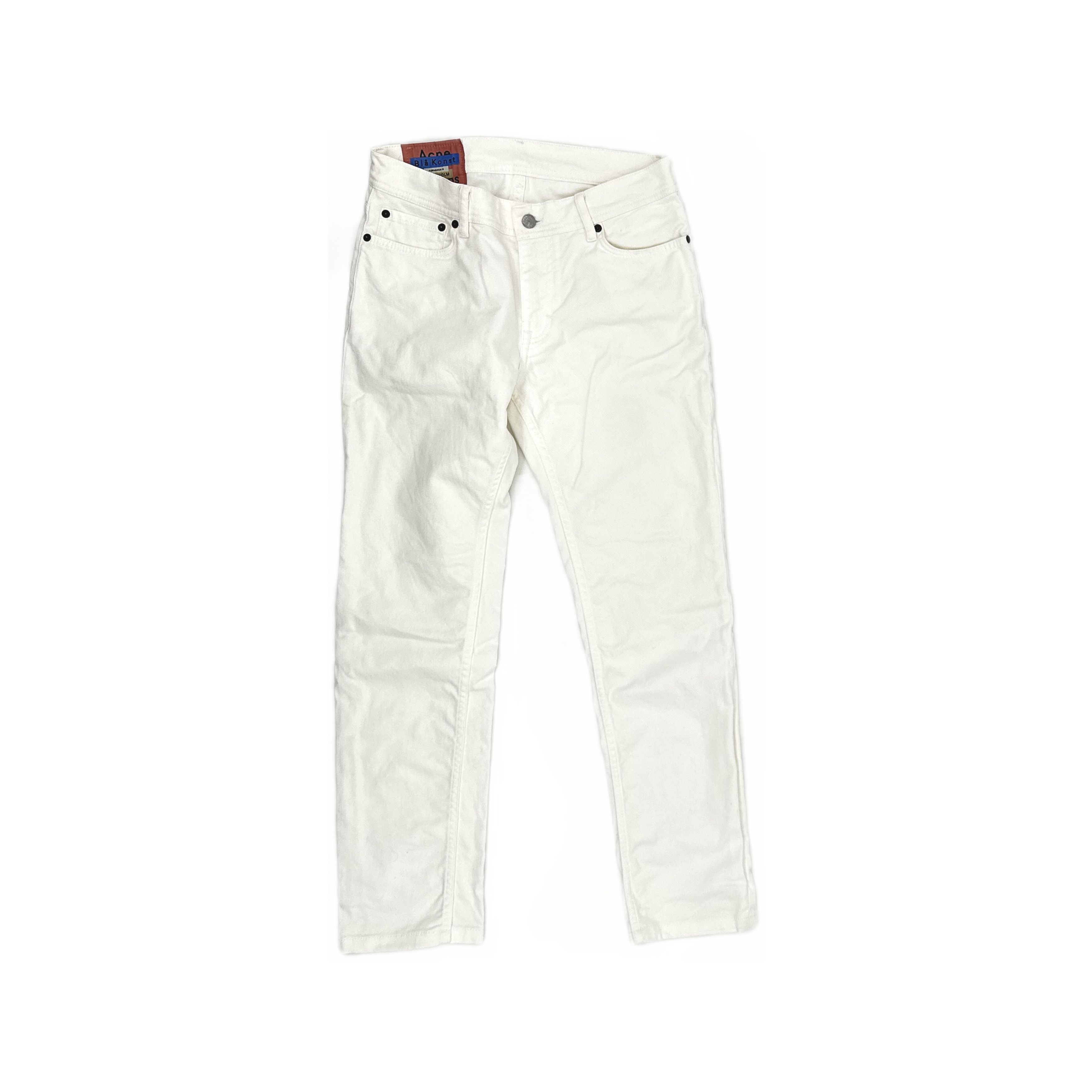 Acne Studios Acne Studios North White Jeans Size 31 Size US 31 - 1 Thumbnail