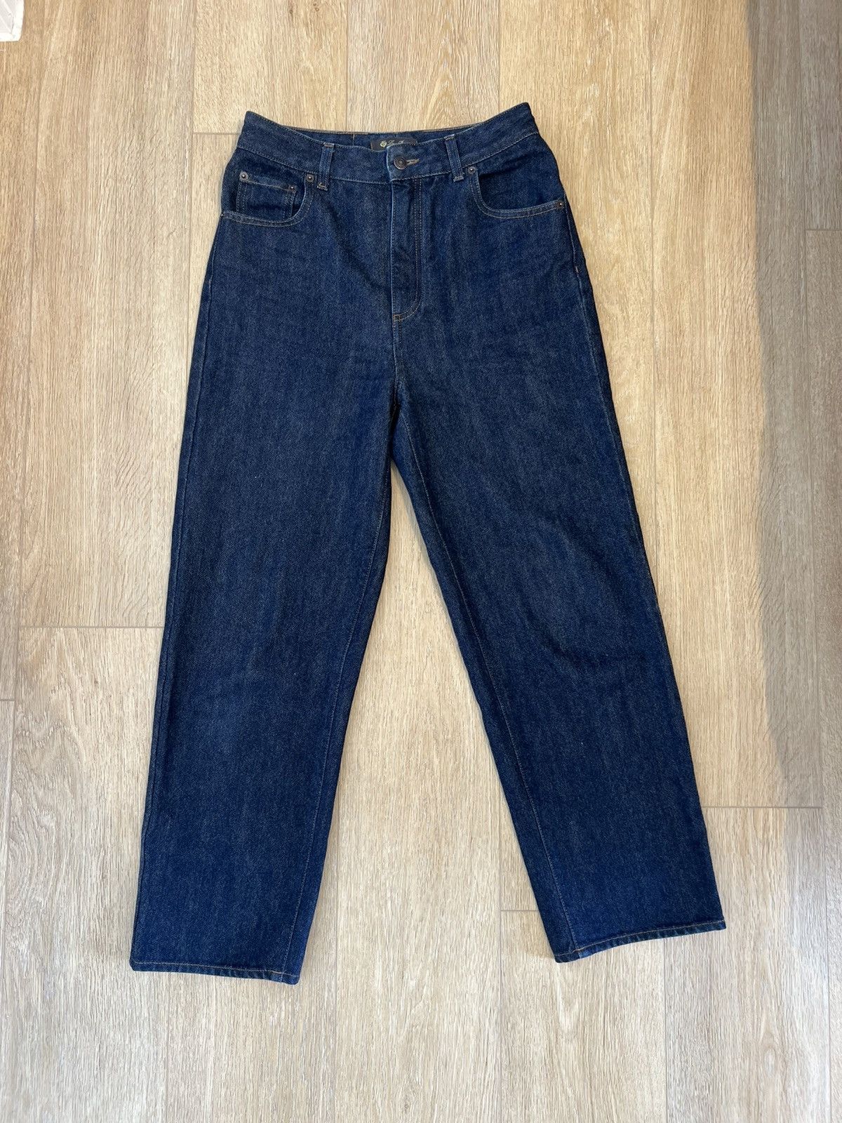 Loro Piana Loro Piana Cashmere and Cotton High-Waisted Jeans Size 28" / US 6 / IT 42 - 1 Thumbnail