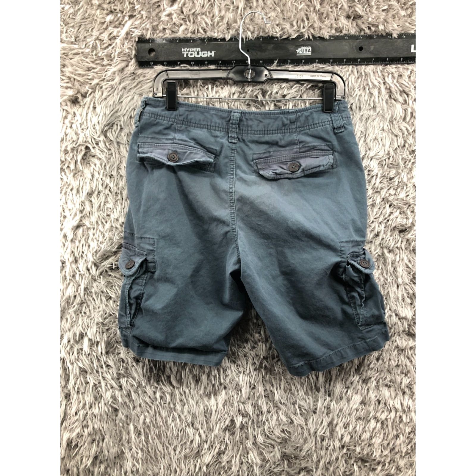 Vintage Aéropostale Cargo Shorts Mens Size 28 Mid Rise Medium Wash Blue Cargo Short Mens 28 Blue Size US 28 / EU 44 - 7 Thumbnail