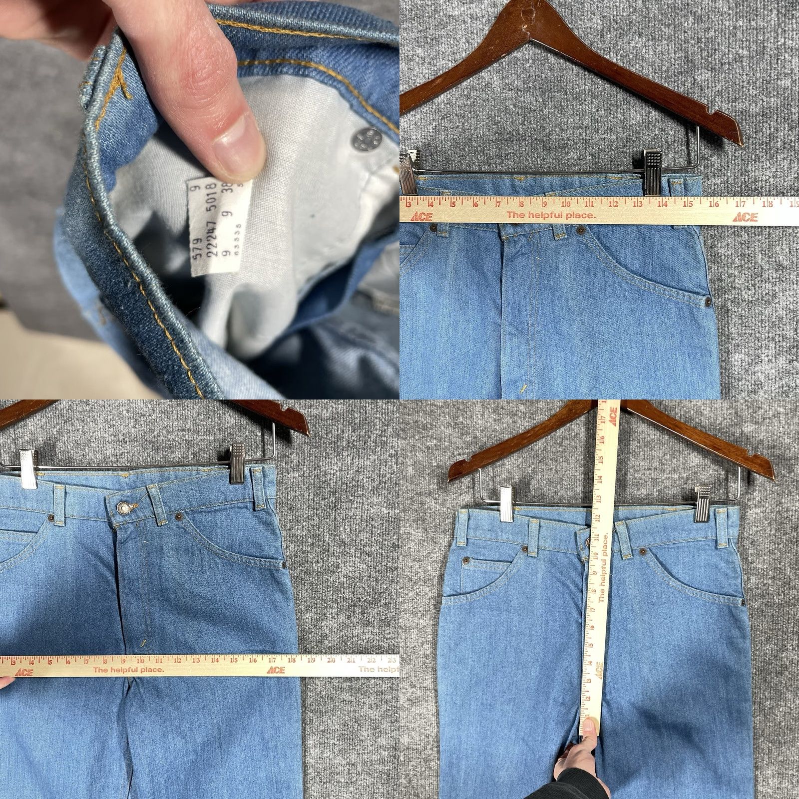 Levi's VINTAGE Levi's Jeans Denim 501 Series Size 32x38 Unisex USA Orange Tab Men’s 1980s Straight Jeans Size US 32 / EU 48 - 10 Thumbnail