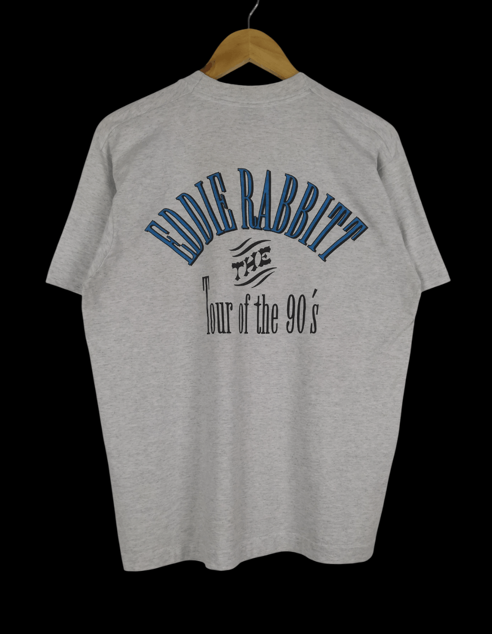 Band Tees Vintage Eddie Rabbit T-Shirt I Love A Rainy Night 90s Tour Size US L / EU 52-54 / 3 - 2 Thumbnail