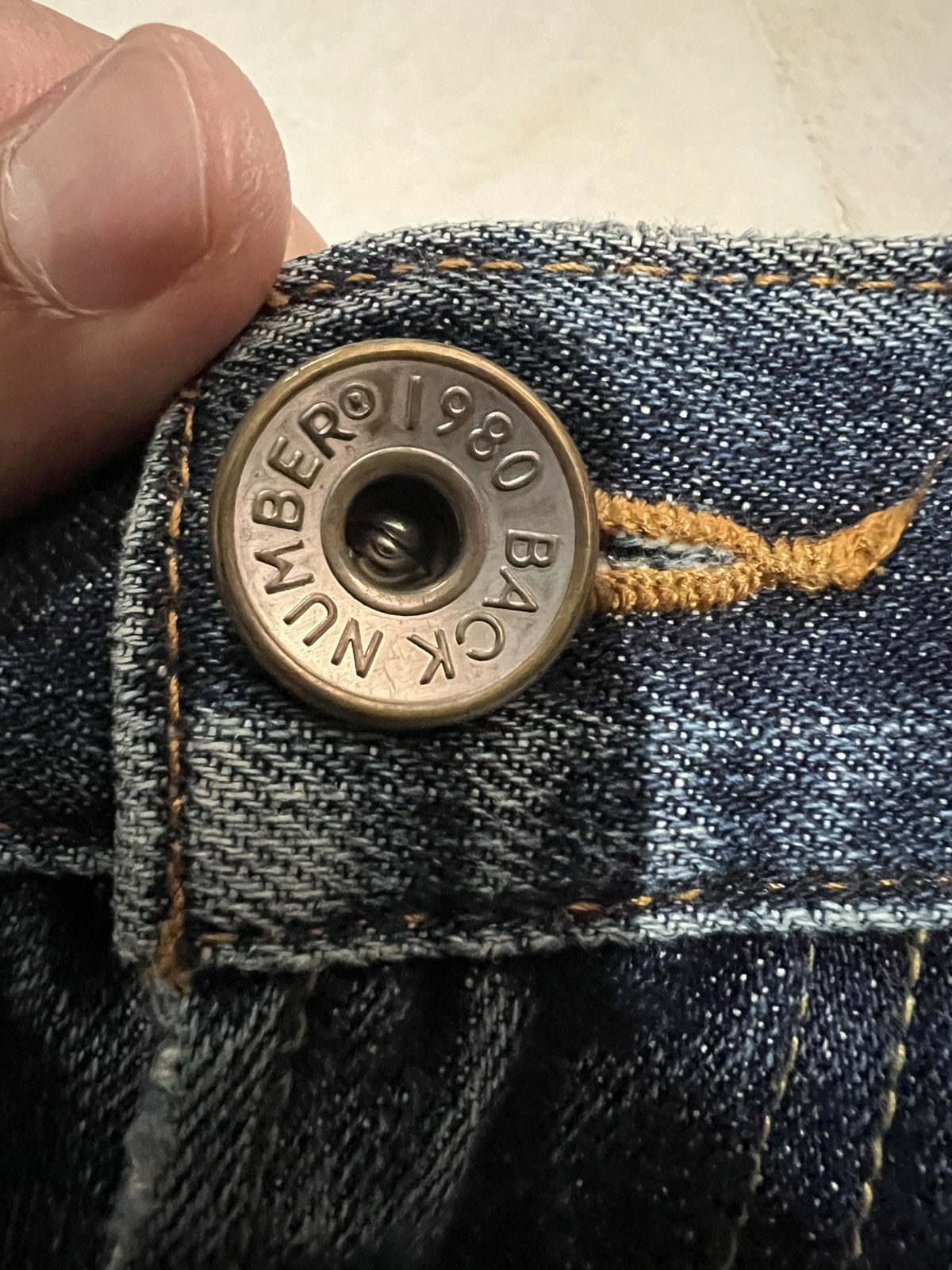 If Six Was Nine × Le Grande Bleu (L.G.B.) 🌈Vintage Back Number Kaihara denim Distressed Jean Size US 29 - 11 Thumbnail