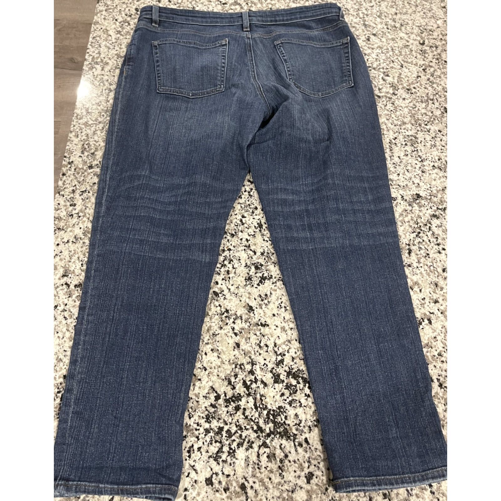 Eileen Fisher Eileen Fisher Jeans Straight Ankle Organic Cotton Stretch Denim Blue 10 Size 32" / US 10 / IT 46 - 6 Thumbnail