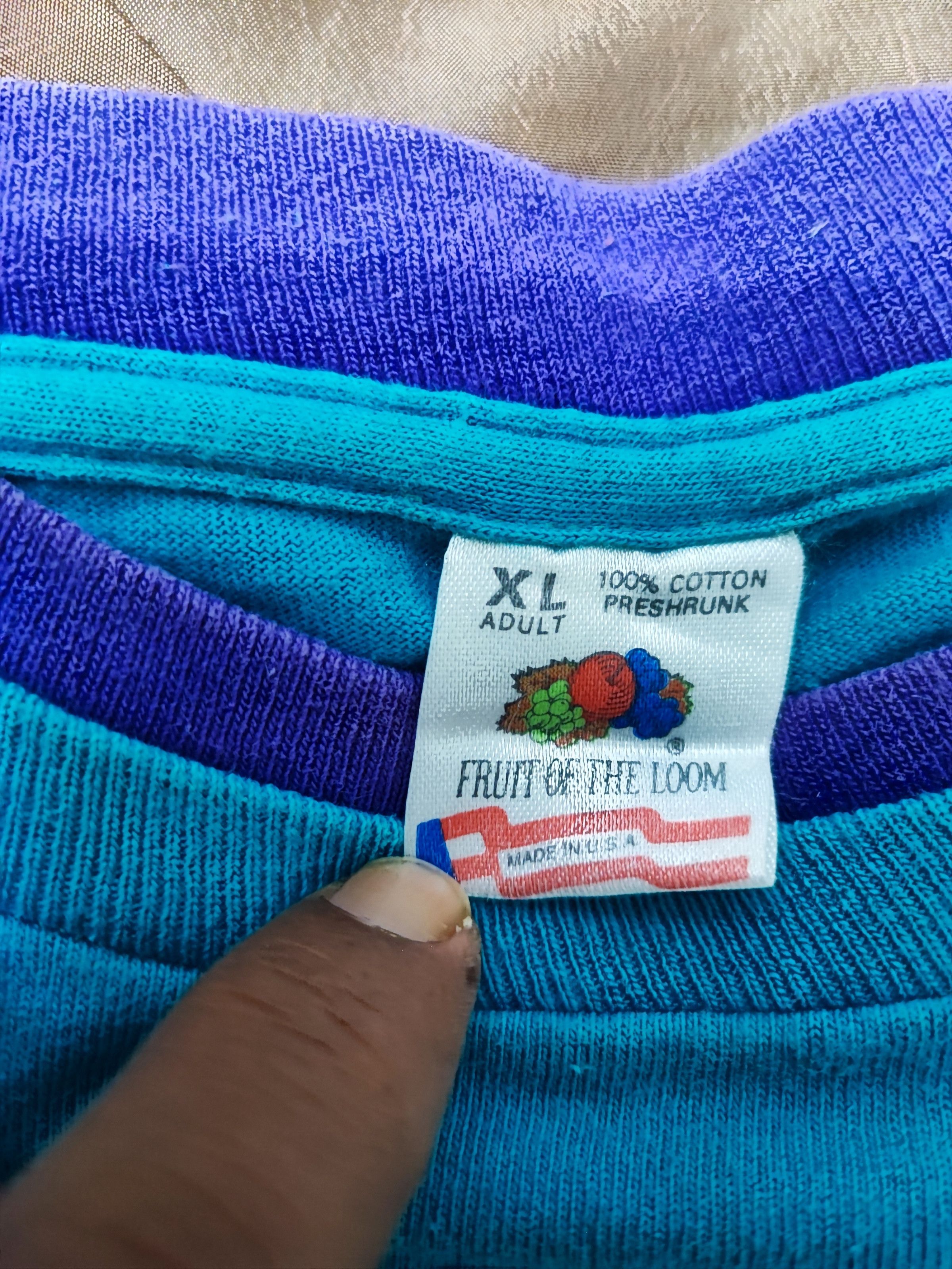 Fruit Of The Loom × Vintage vintage 90's Fruit of the loom oversized double layer Tee Size US XL / EU 56 / 4 - 5 Thumbnail