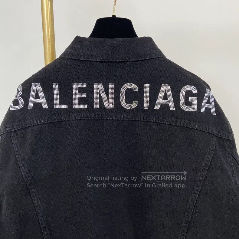 Balenciaga Balenciaga Black Denim Jacket Size XXS / US 00 / IT 34 - 5 Thumbnail