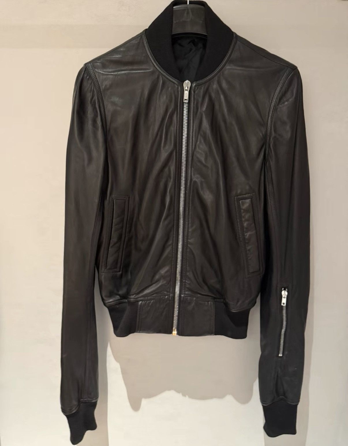 Rick Owens Geoneck Leather Jacket | Grailed