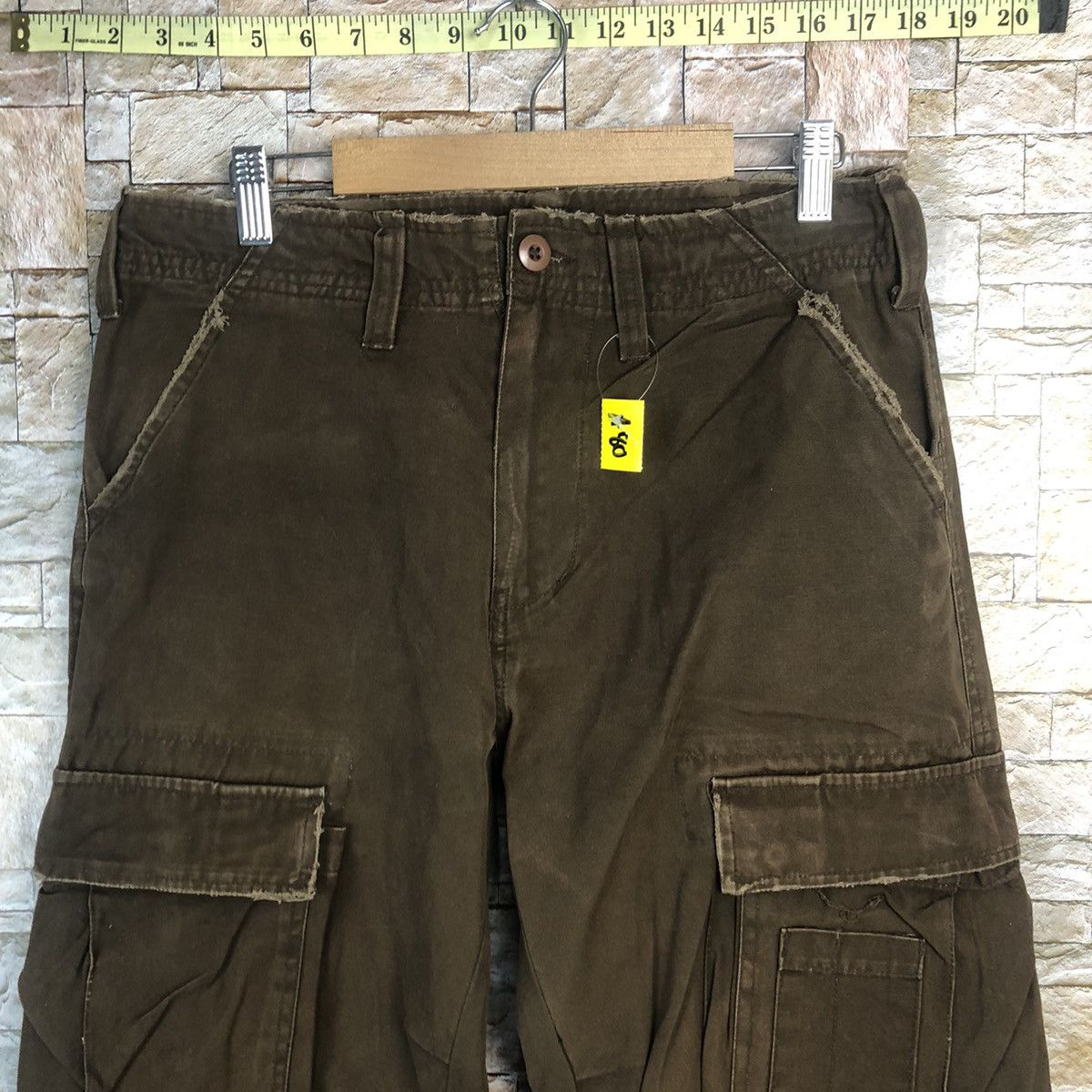 Japanese Brand Example Big pocket Dark Brown Cargo Multipocket Pants #A80 Size US 29 - 5 Thumbnail