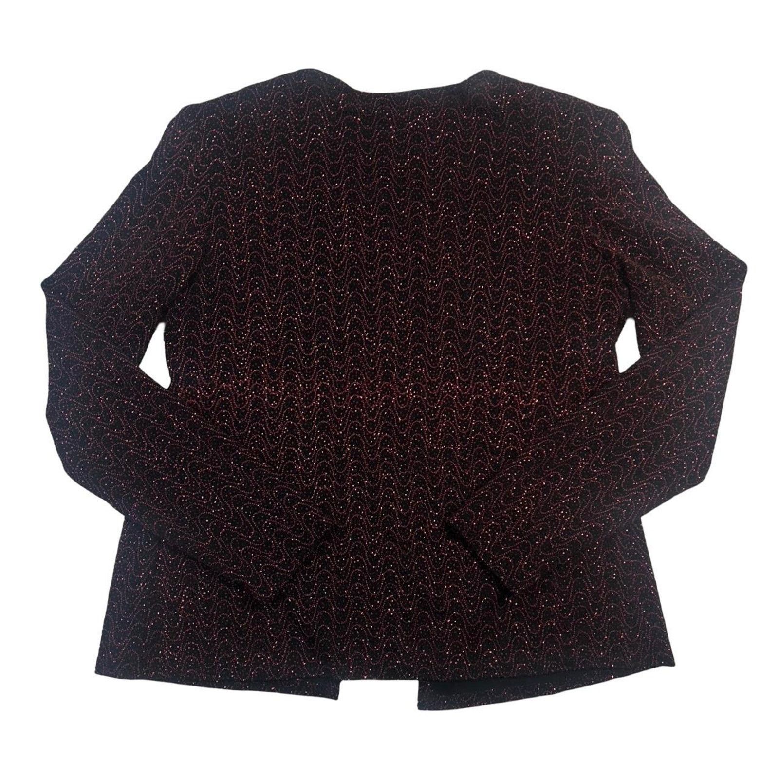 Other Vintage top and cardigan set red black sparkly jump sz S Size S / US 4 / IT 40 - 5 Thumbnail