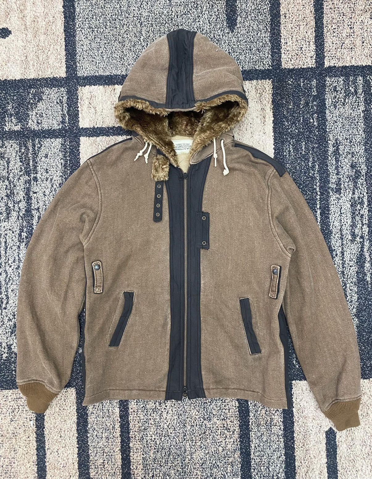 Avirex Avirex Flight Garment Specification Fur Sweater Jacket Size US L / EU 52-54 / 3 - 1 Thumbnail