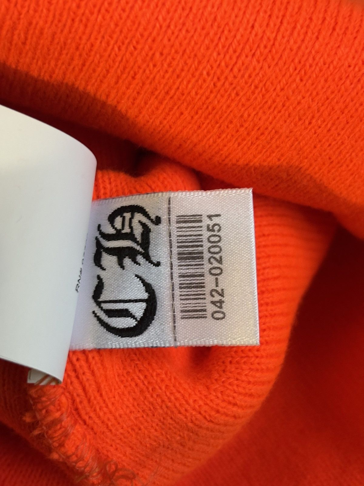 Chrome Hearts Chrome Hearts Orange CH Logo Beanie Size ONE SIZE - 8 Thumbnail