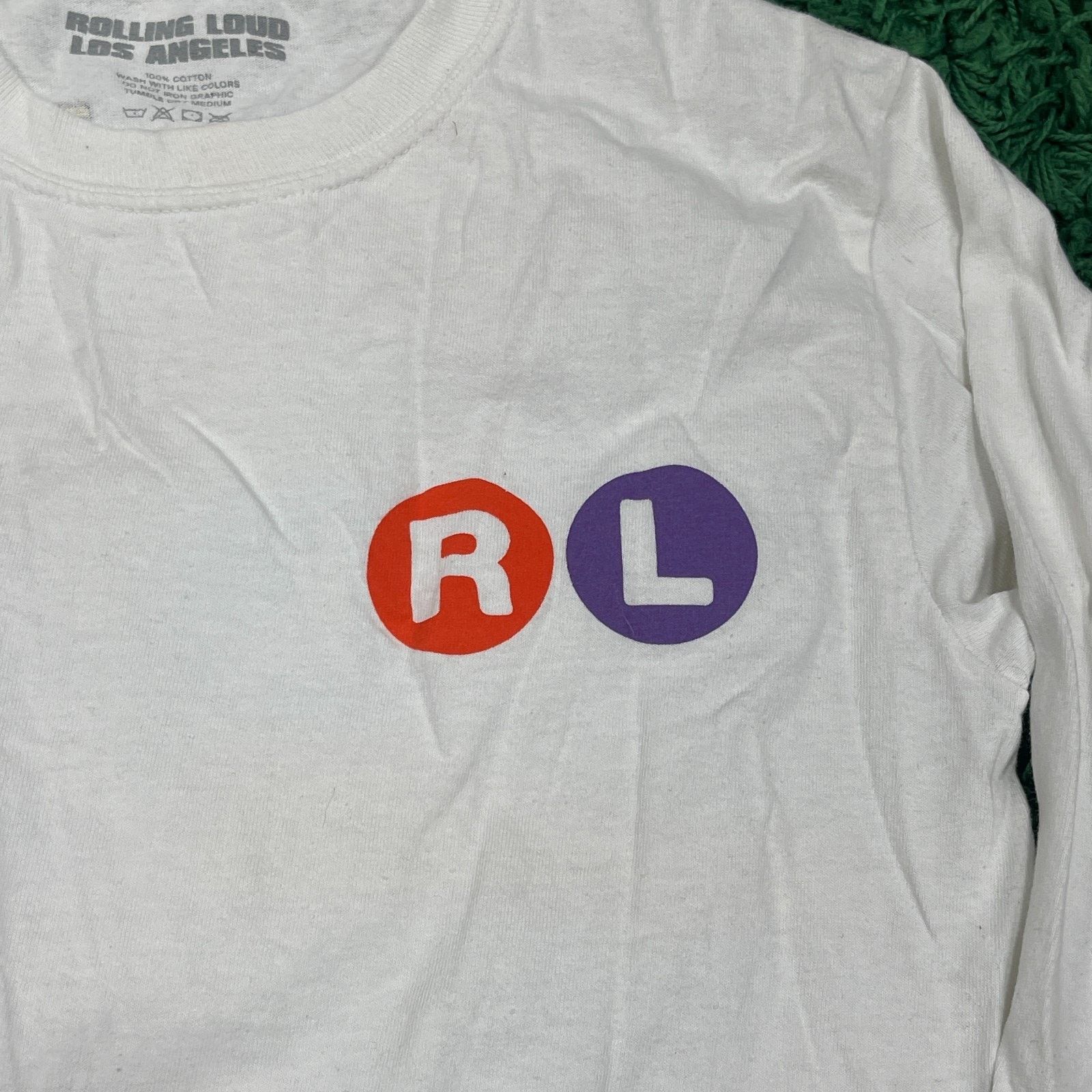 Stussy Rolling Loud 2019 Expo Line Map LS White Tee Shirt Small S Size US S / EU 44-46 / 1 - 7 Thumbnail