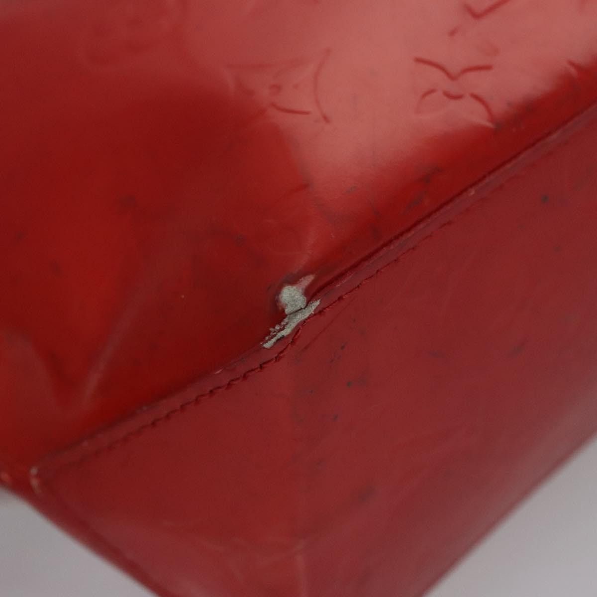 Louis Vuitton LOUIS VUITTON Monogram Vernis Reade PM Hand Bag Red Rouge Size ONE SIZE - 13 Thumbnail