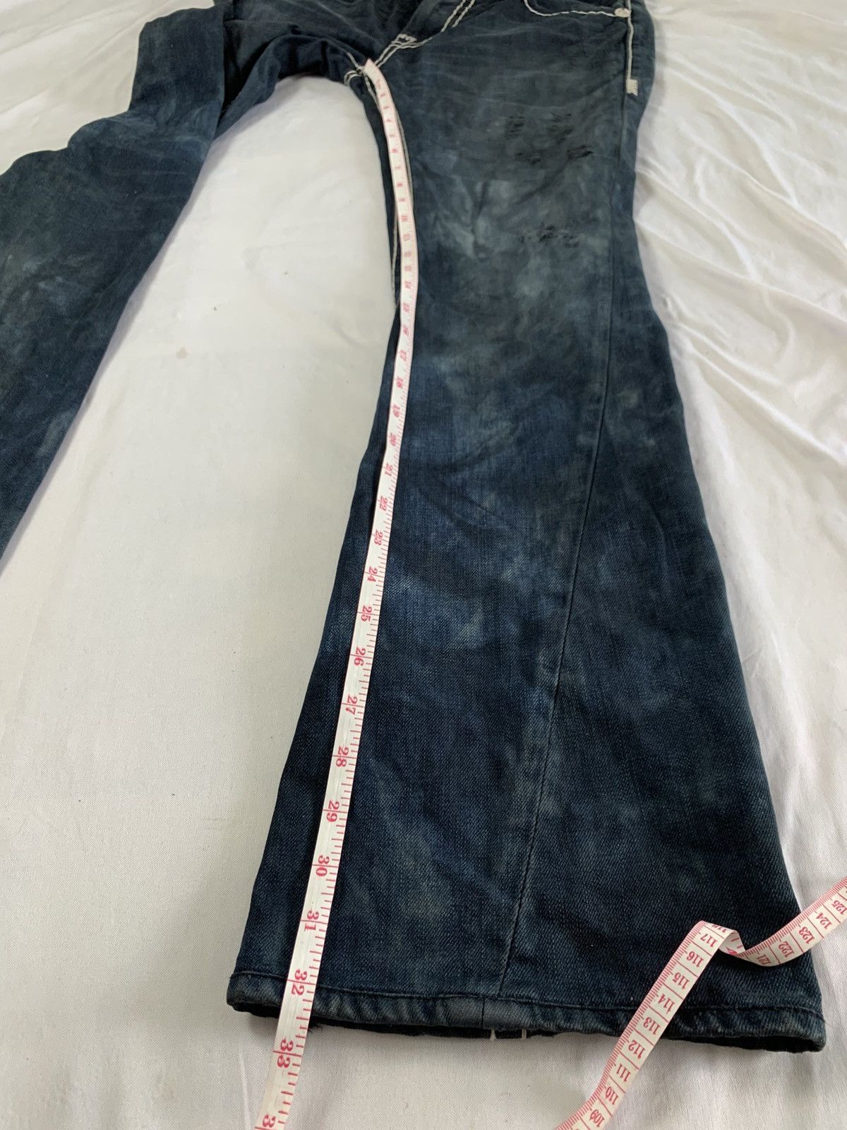 Japanese Brand Flare bootcut buckaroo jeans like true religion Size US 28 / EU 44 - 11 Thumbnail