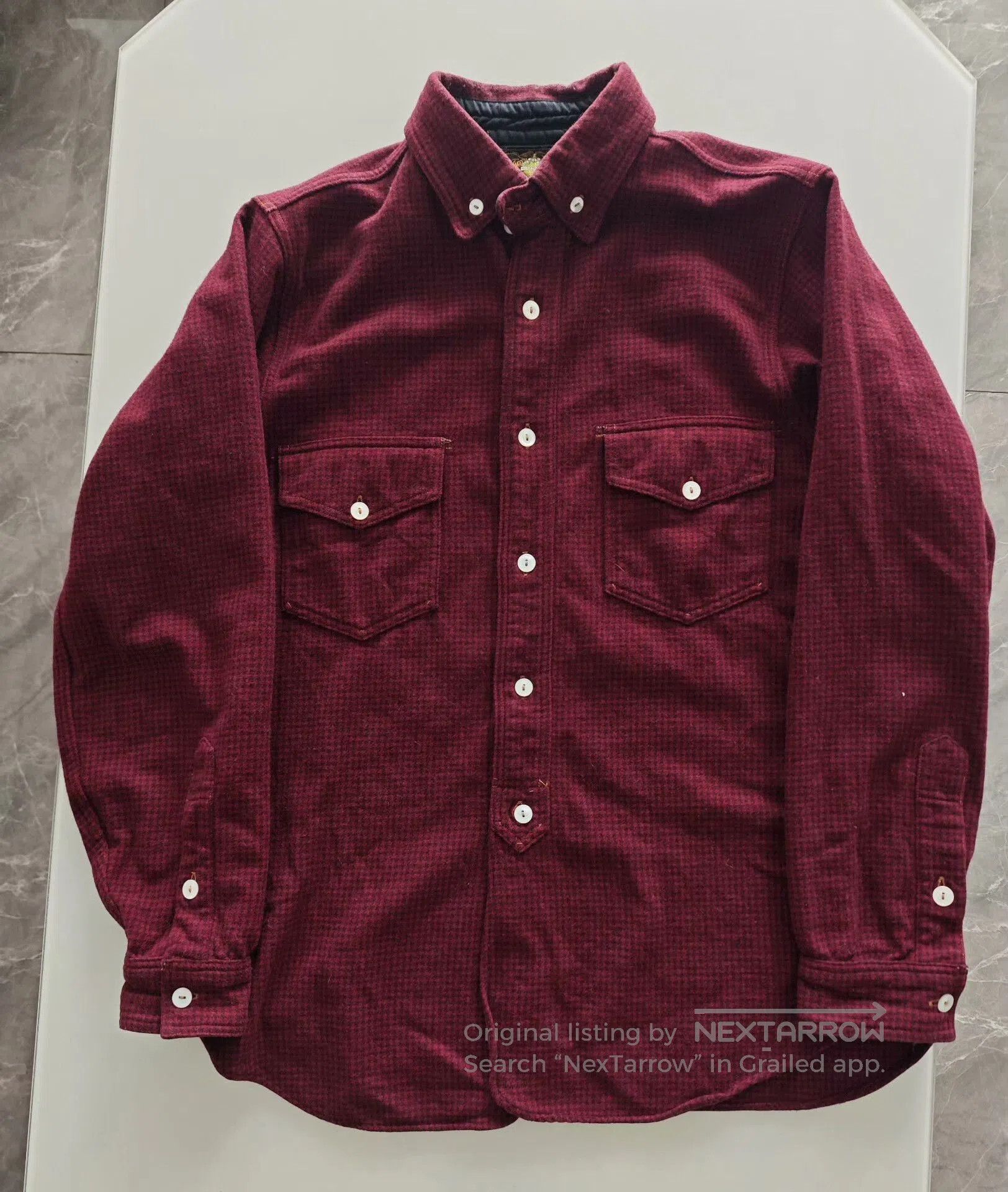 Freewheelers Freewheelers Wool Shirt Houndstooth Pattern. Size US XL / EU 56 / 4 - 1 Thumbnail
