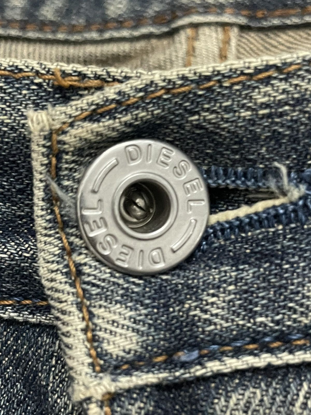 Diesel × Vintage Sick🔥Vtg Ripped Jeans Diesel Industry Embroidery denim Size 29" - 15 Thumbnail