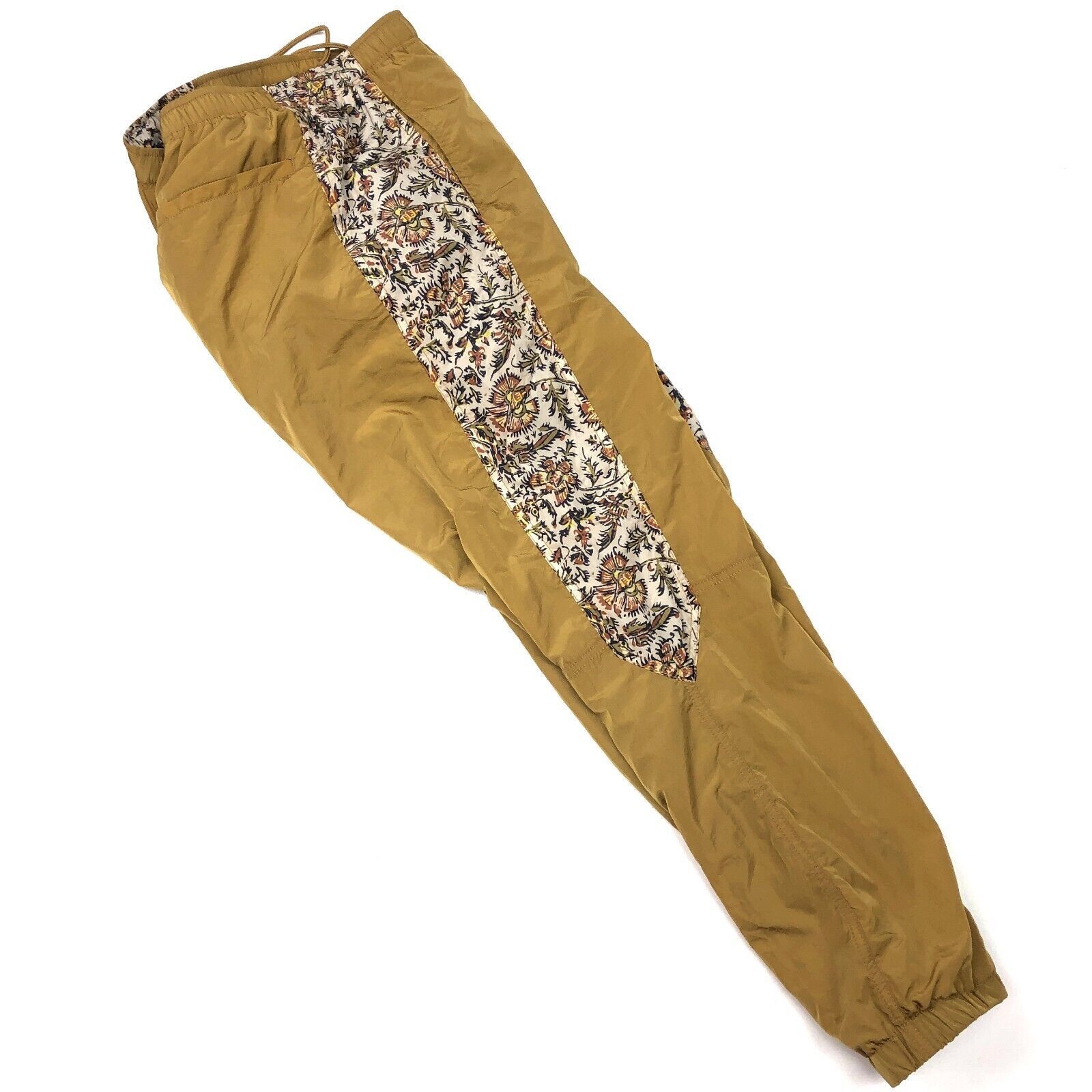 Urban Outfitters Urban Outfitters Tan Mustard Floral Swishy Pants Joggers Size 30" / US 8 / IT 44 - 6 Thumbnail