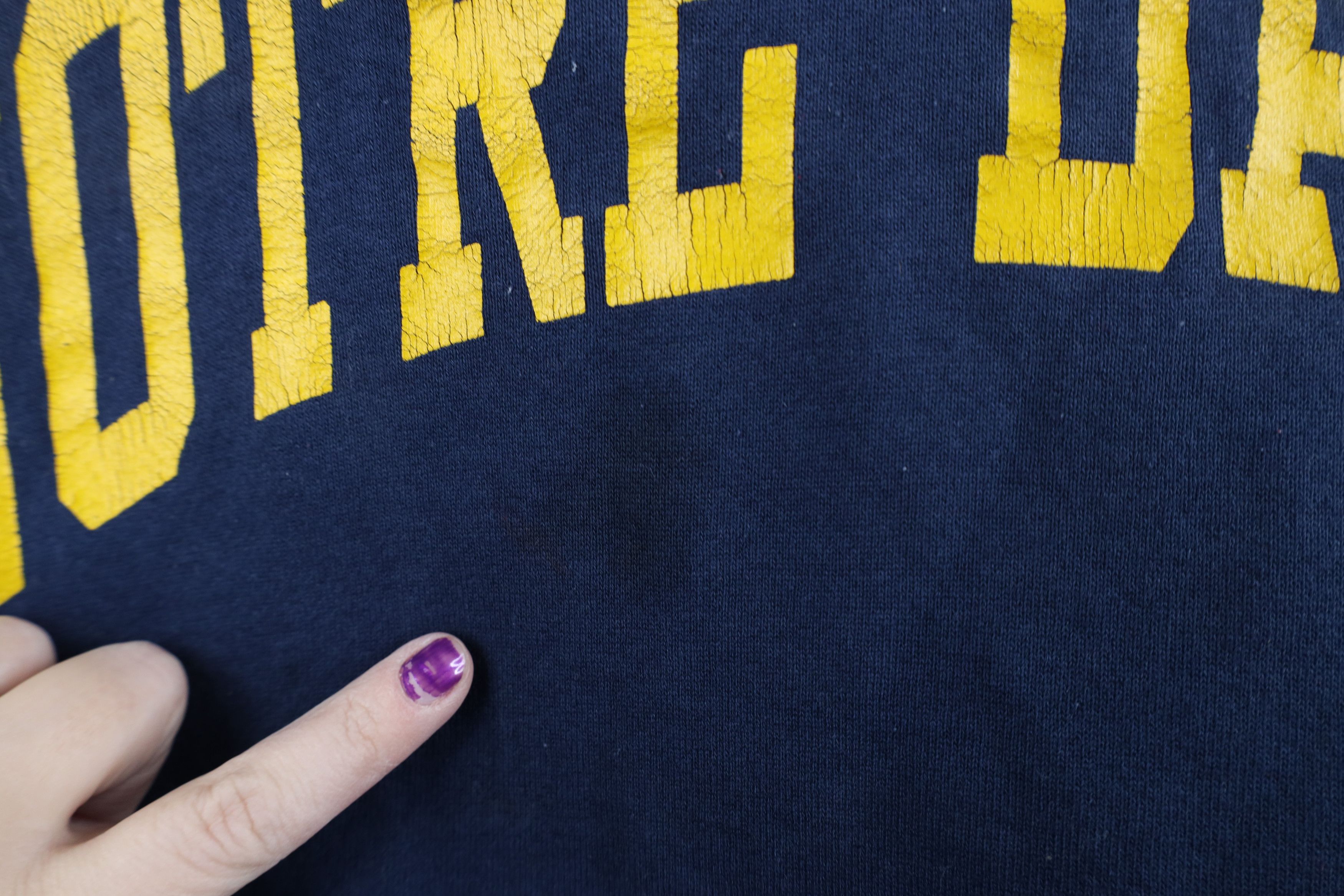 Russell Athletic × Vintage Vintage 90s Russell Athletic Notre Dame University Hoodie Size ONE SIZE - 5 Thumbnail