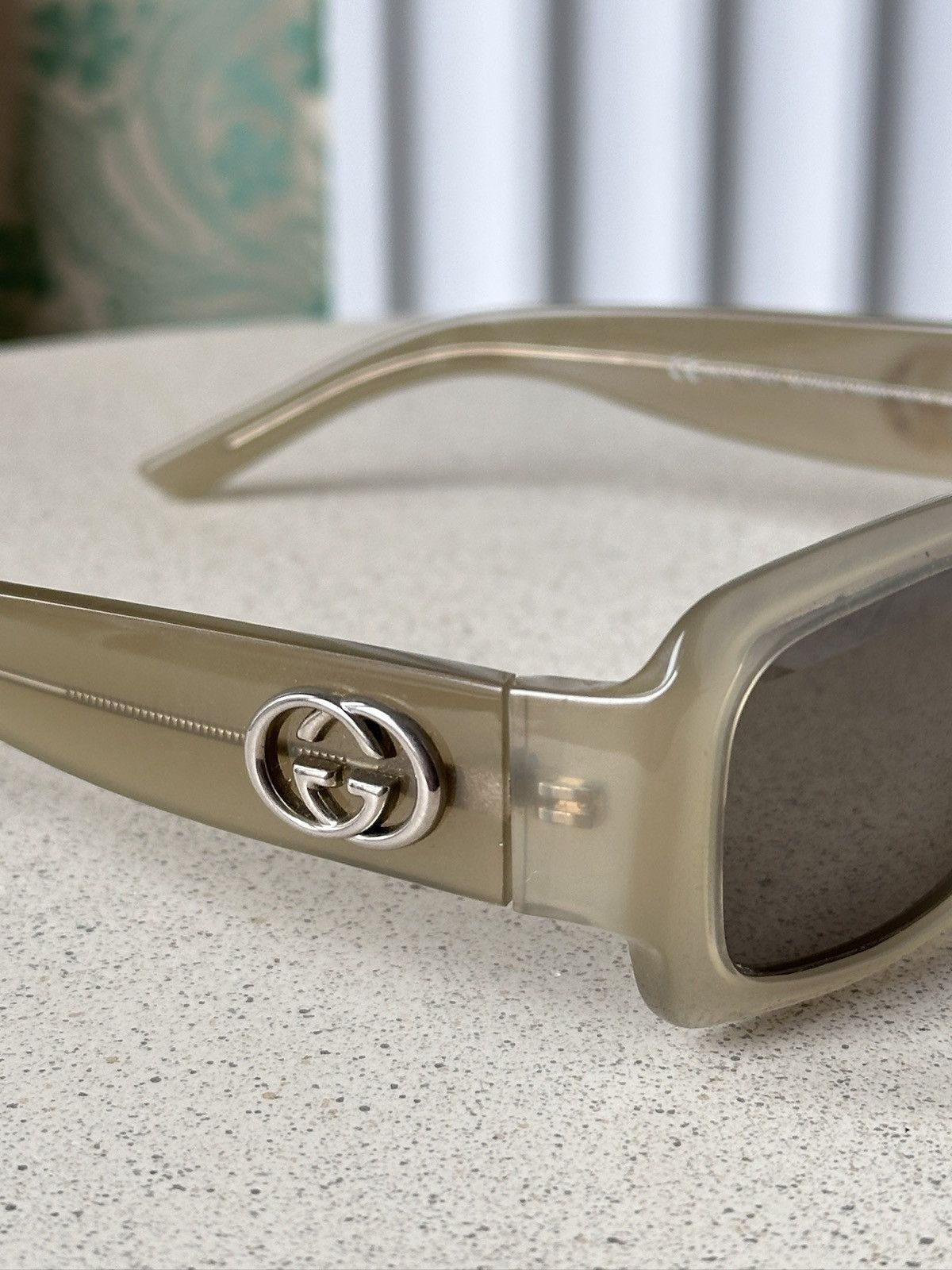 Gucci GICCI Oval GG Logo Transparent Sunglasses GG 2996/S Size ONE SIZE - 4 Thumbnail