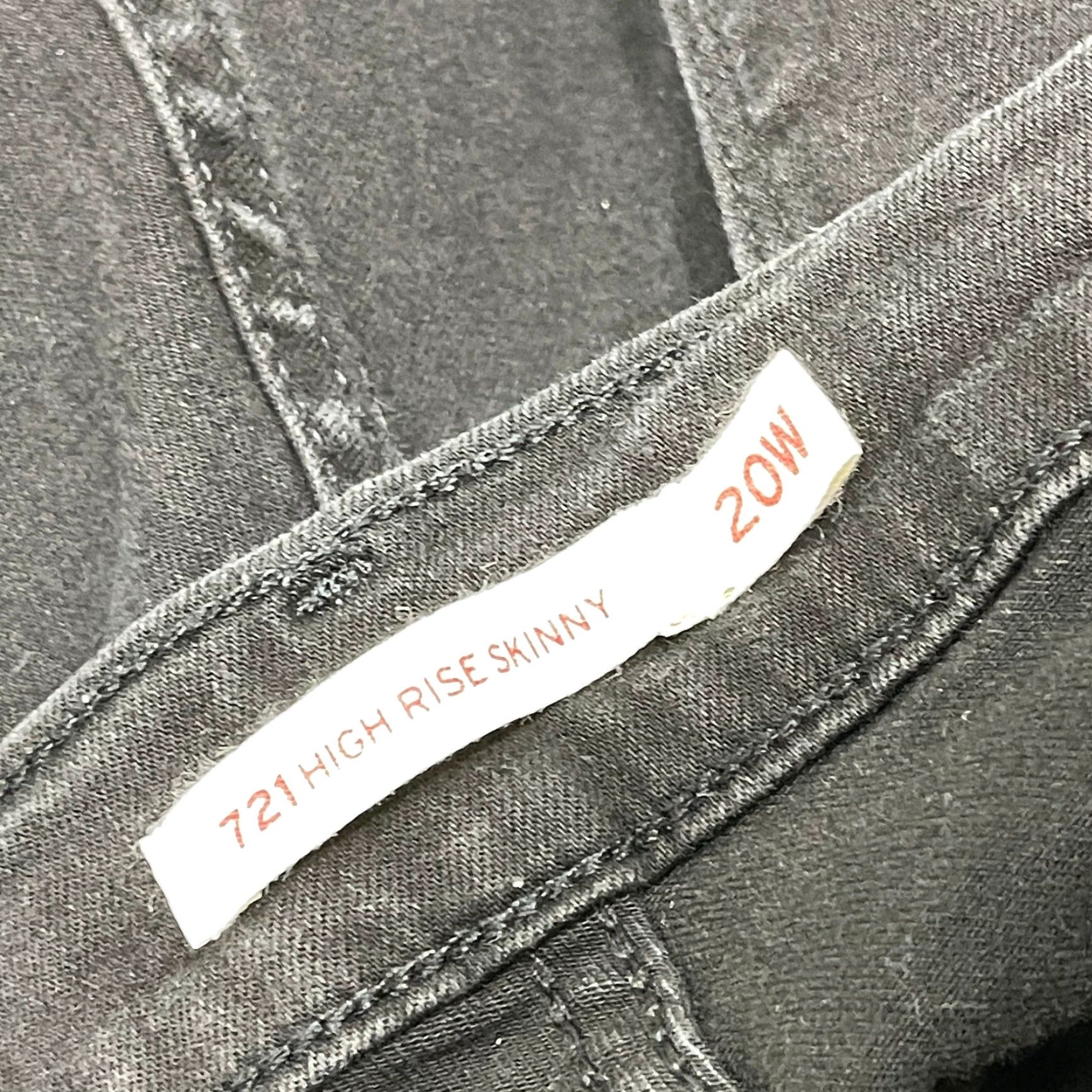 Levi's Levi's 721 Skinny Jeans Women Plus 20W Black High Rise Stretch Pilling 5-Pocket Denim Belt Loops Jeans Capable Size 27" / US 4 / IT 40 - 4 Thumbnail