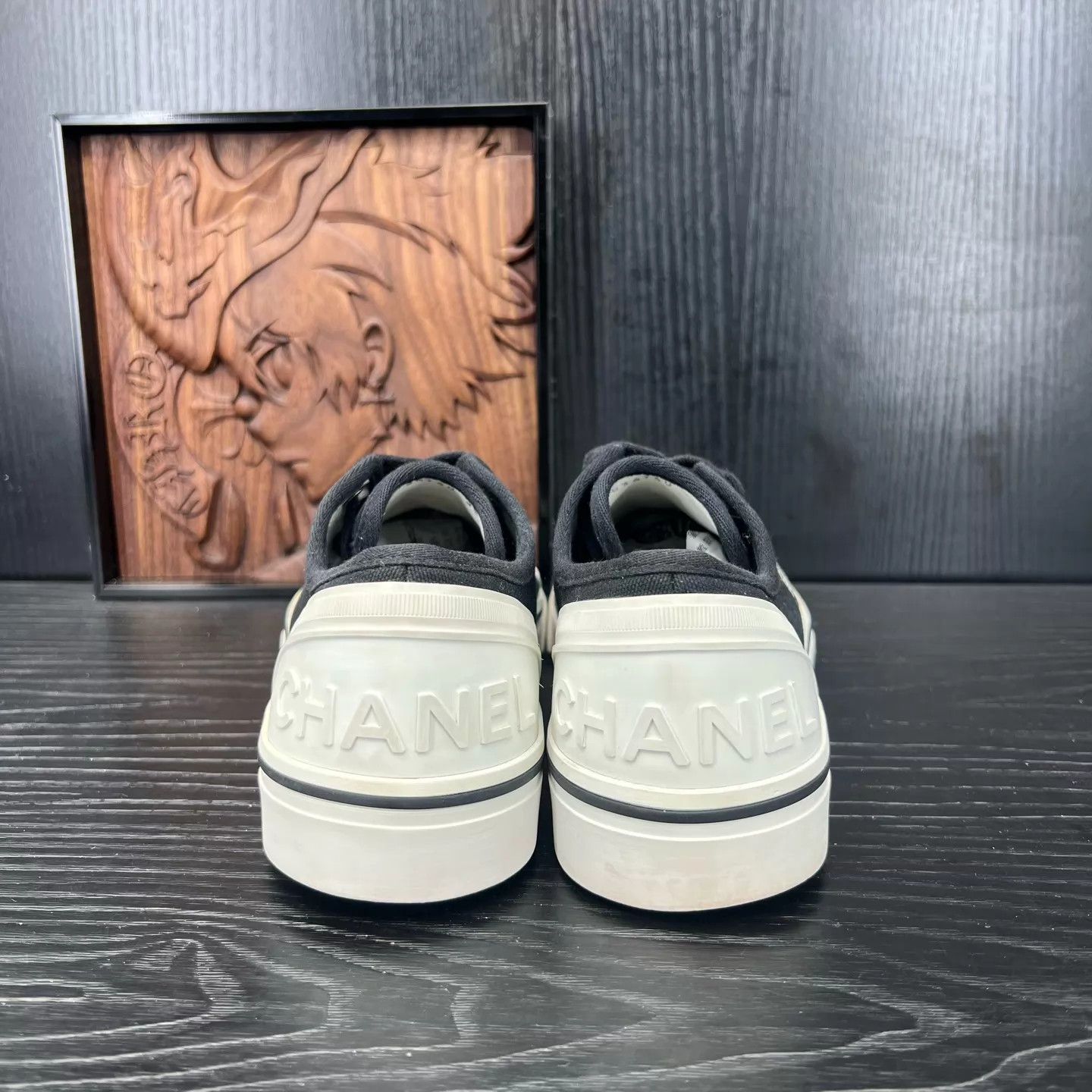Chanel Chanel color block black white 38 sneakers box mint Size US 7.5 / IT 37.5 - 6 Thumbnail