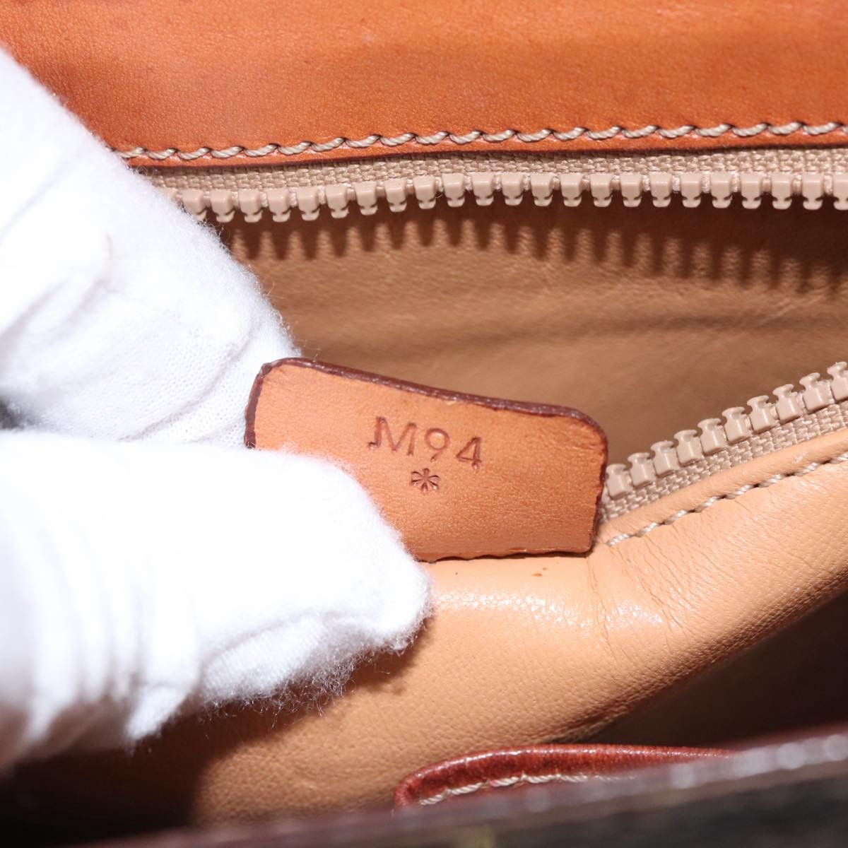 Celine CELINE Macadam Canvas Hand Bag Pvc Leather Brown Size ONE SIZE - 12 Thumbnail
