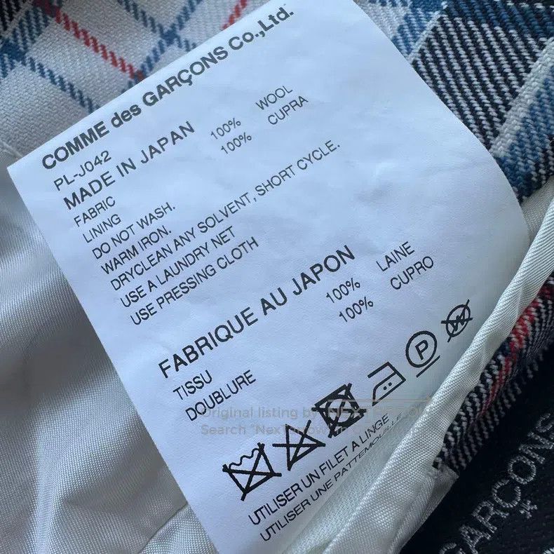 Comme des Garcons Comme des Garcons Plaid Jacket Size US M / EU 48-50 / 2 - 9 Thumbnail