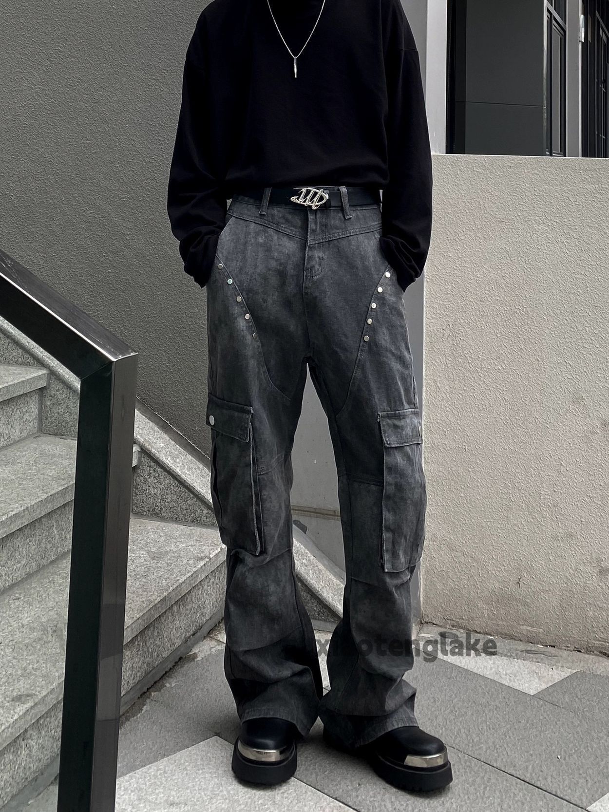 Designer × Japanese Brand × Vintage Washed faded cleanfit yuppie bootcut grunge punk pants Size US 32 / EU 48 - 7 Thumbnail