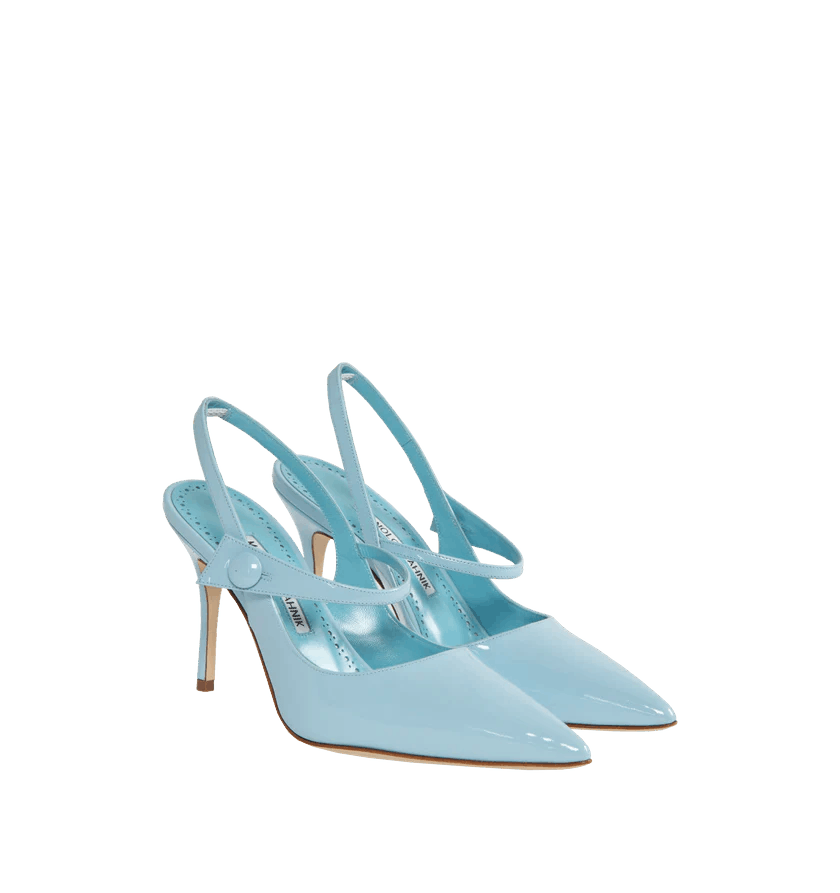 Manolo Blahnik o1h1sh10624 Pump in Light Blue Size US 6 / IT 36 - 2 Thumbnail